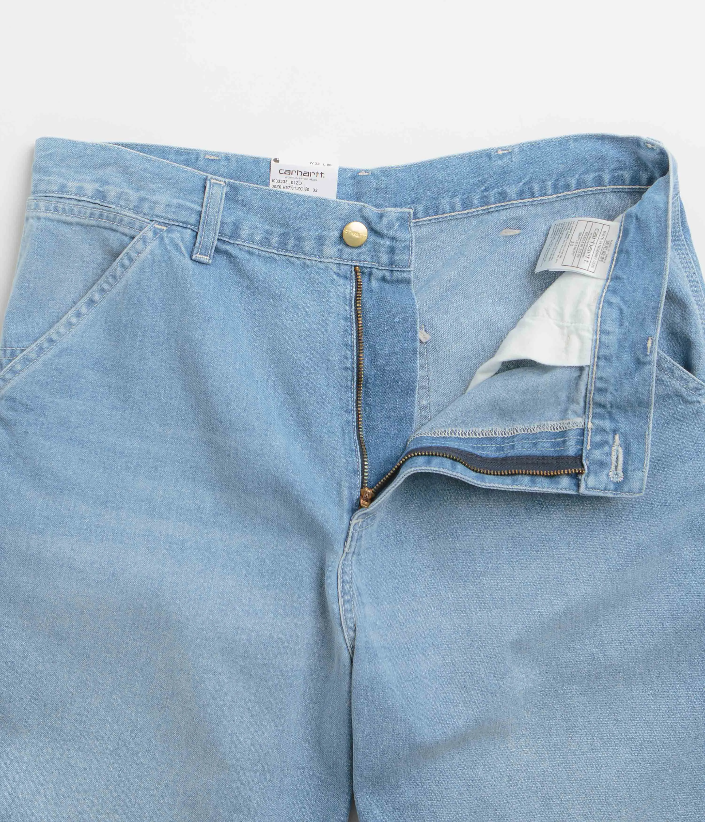 Carhartt Simple Shorts - Blue Light True Washed Casual Fit Chill Style