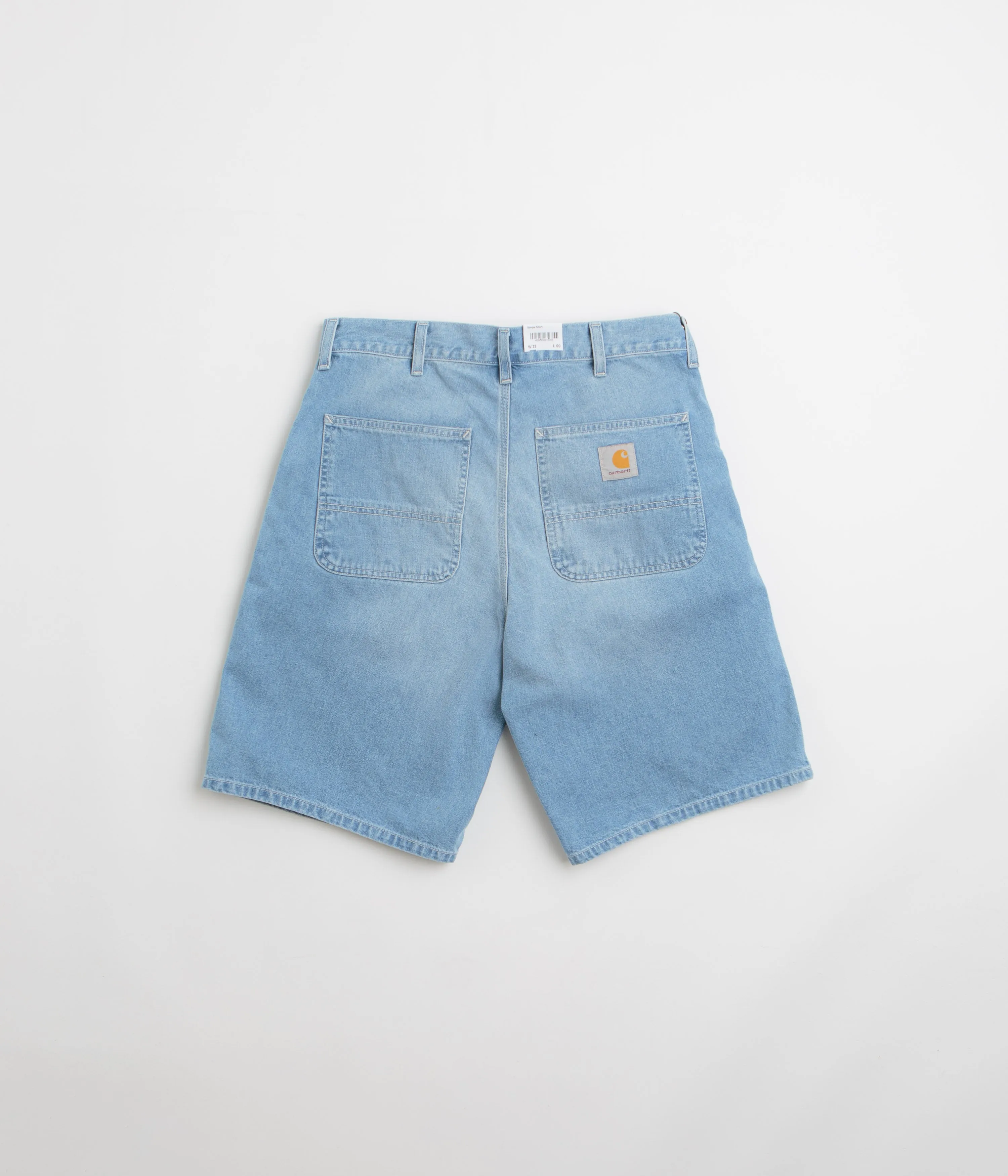 Carhartt Simple Shorts - Blue Light True Washed Sporty Vibes