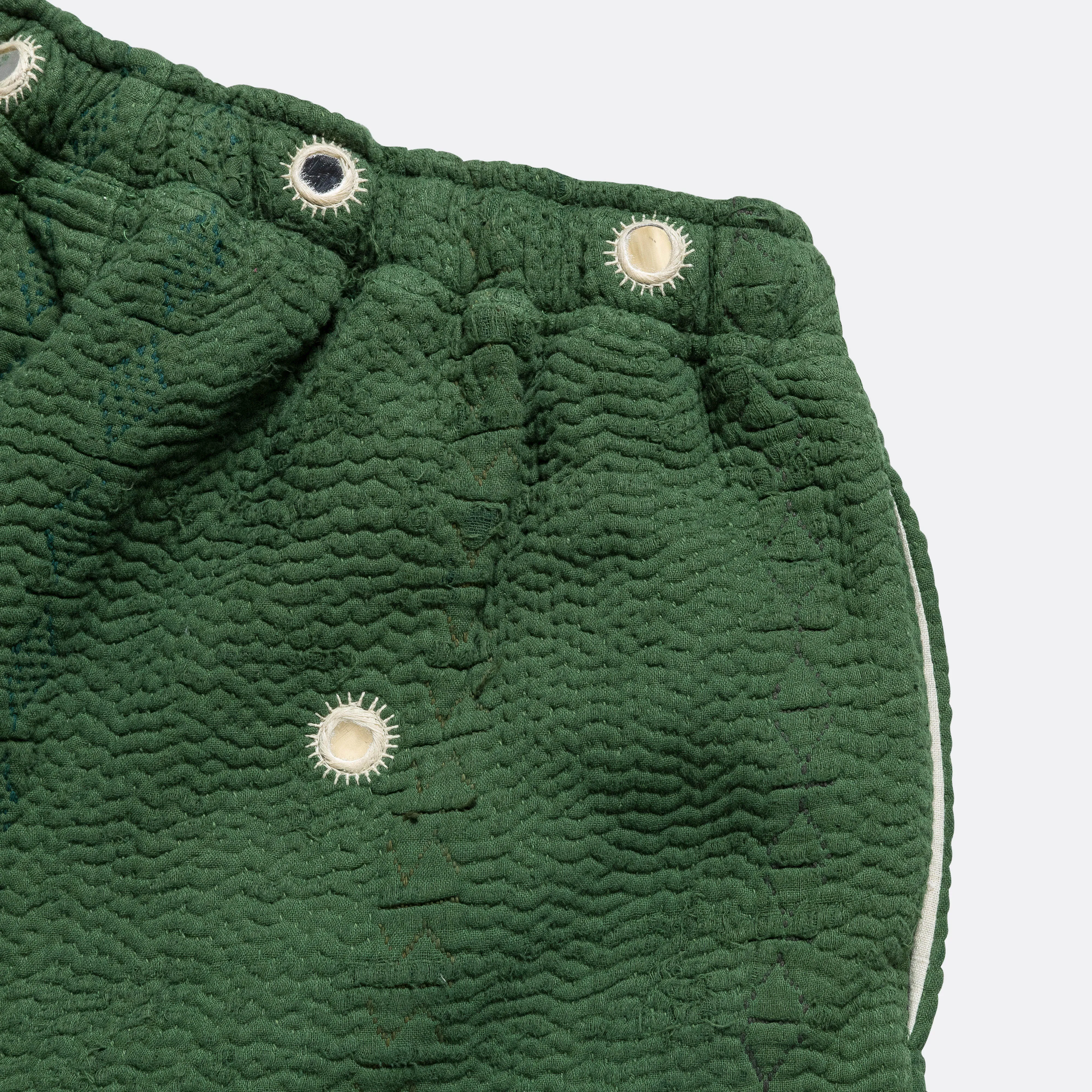 Vintage Kantha Overdye Shorts - Green/Mirrors equestrian wear Blazer