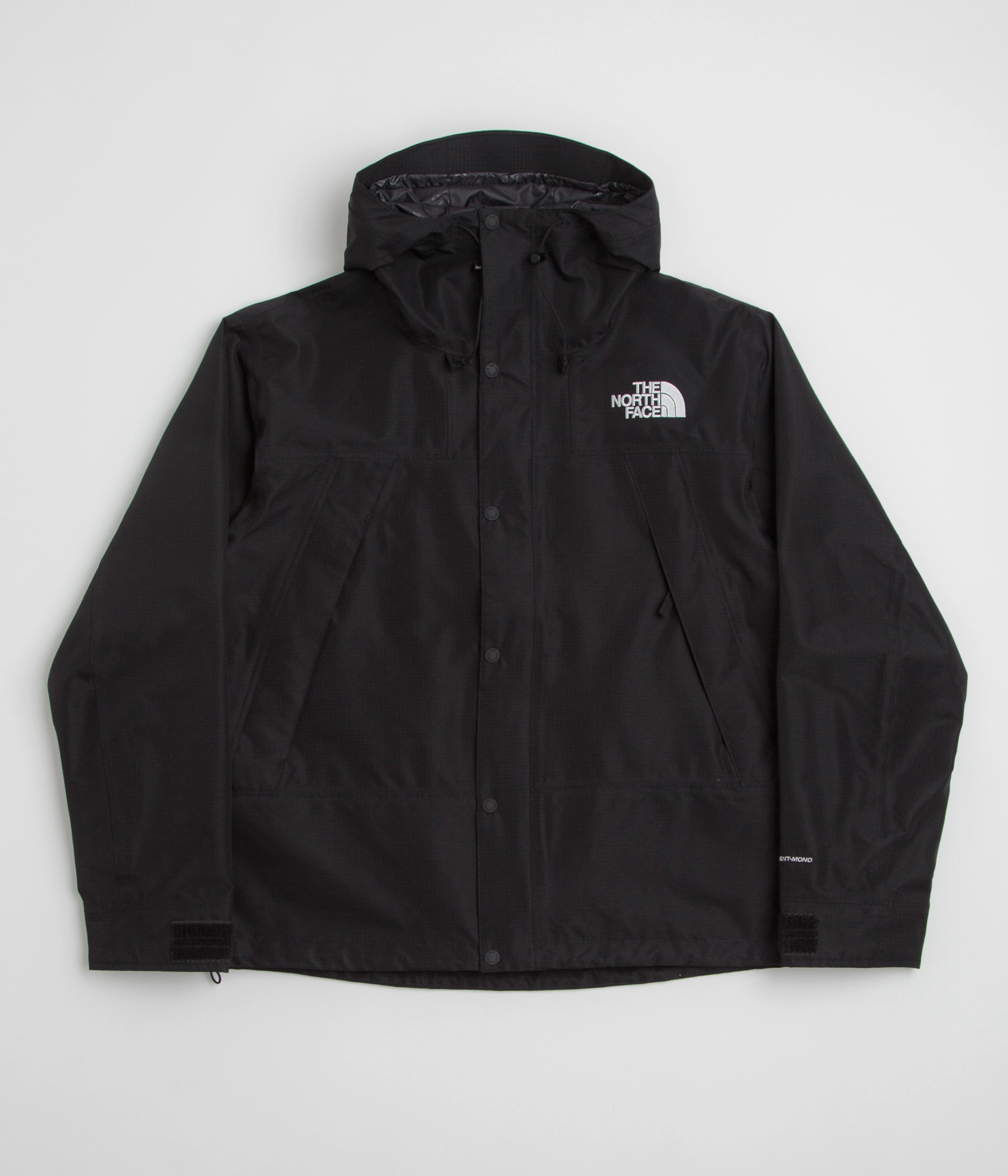 Protective Gear Rollaway Collar Feature The North Face Dryvent Mono Mountain Jacket - TNF Black