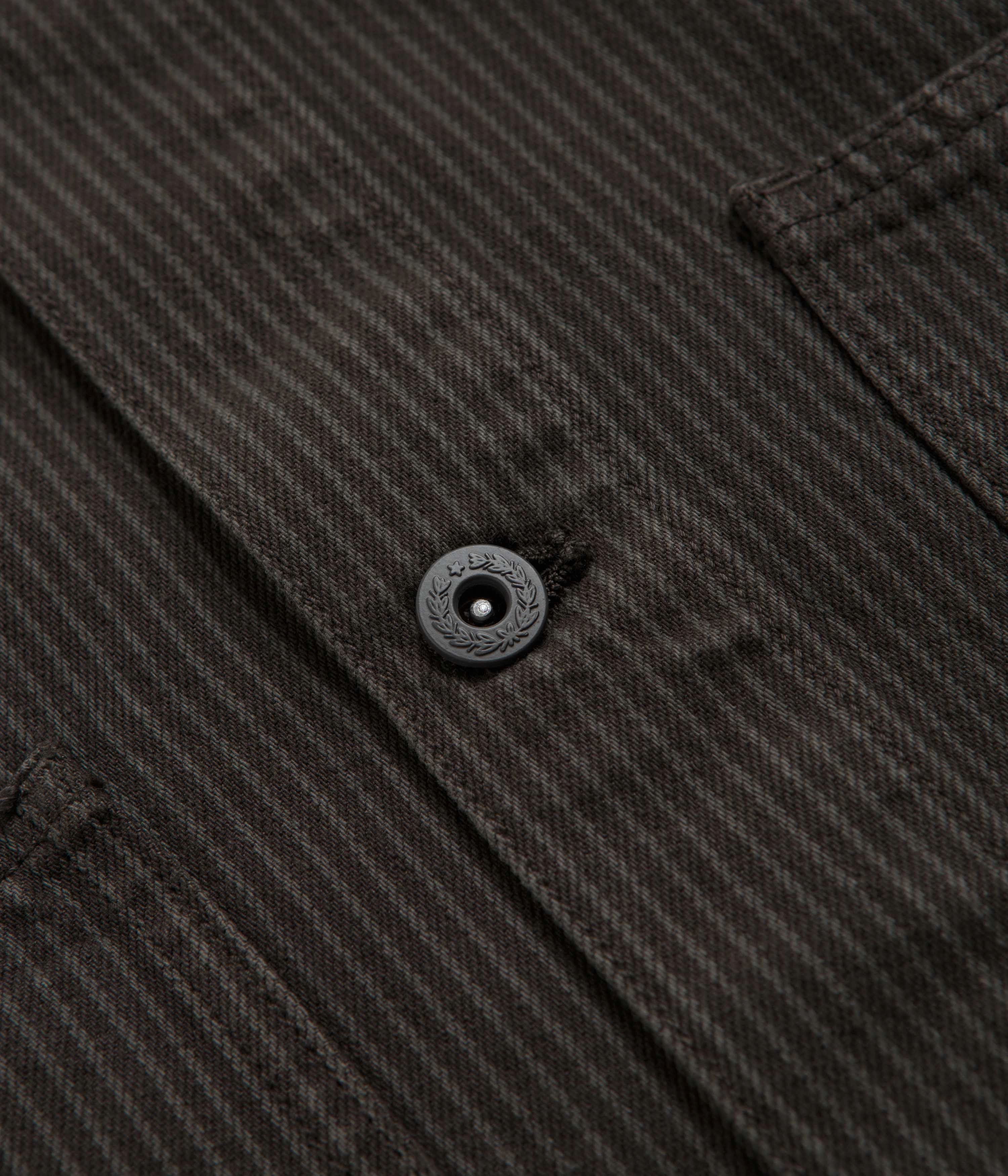 Stan Ray Coverall Jacket - Overdyed Charcoal Hickory Win Mountain Ready