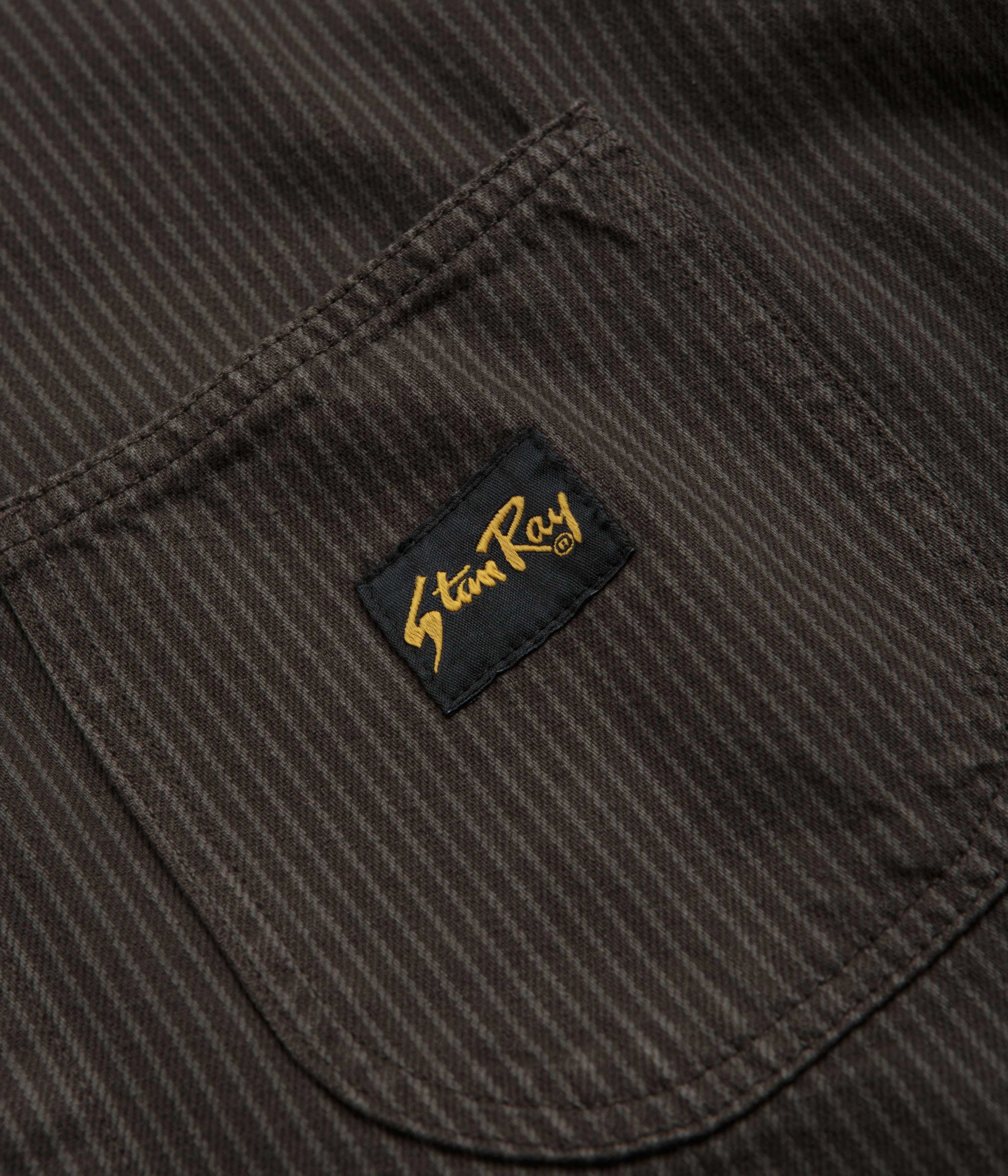 Stan Ray Coverall Jacket - Overdyed Charcoal Hickory Authorize