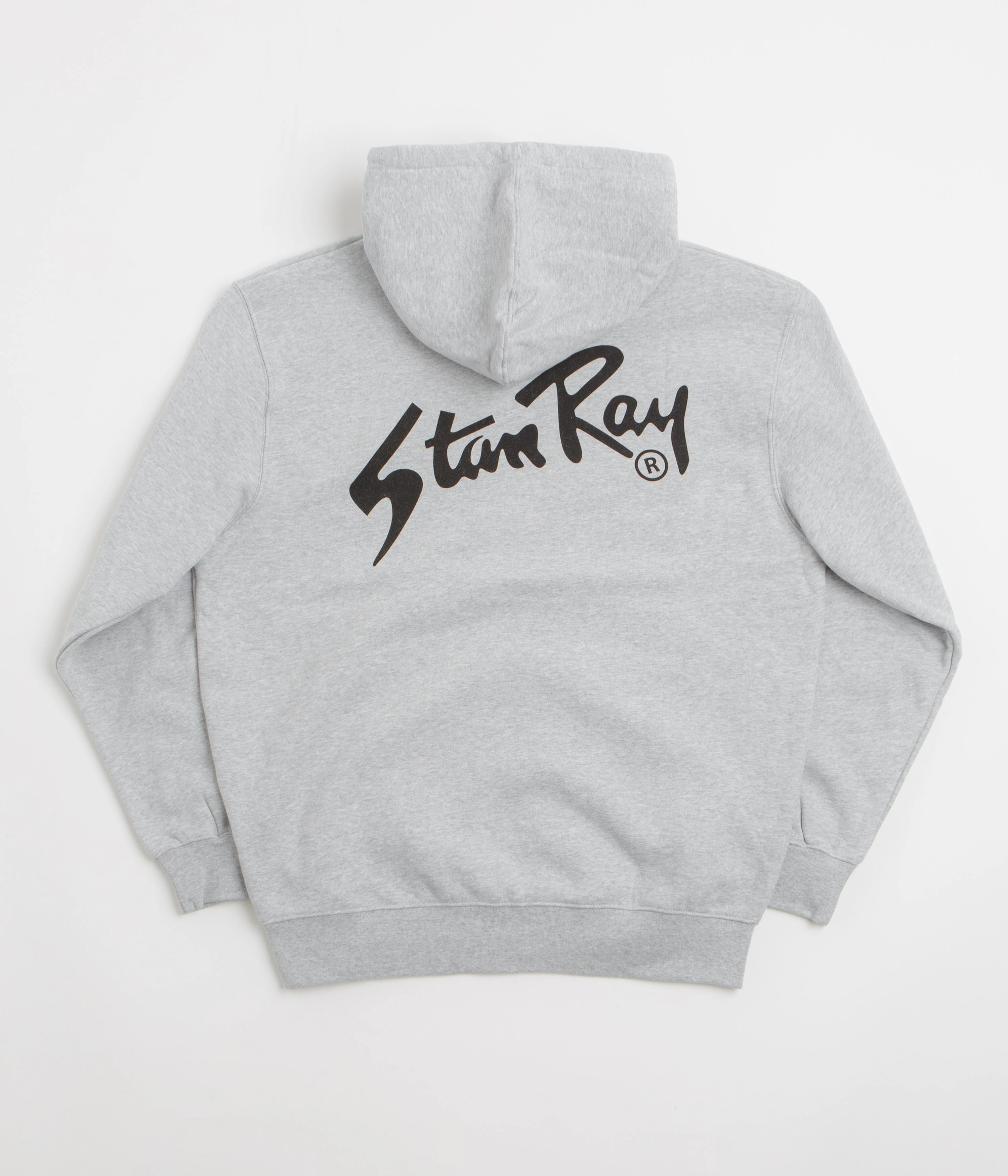 Raw Hem Detail Odor Resistant Technology Stan Ray Stan OG Full Zip Hoodie - Grey Heather
