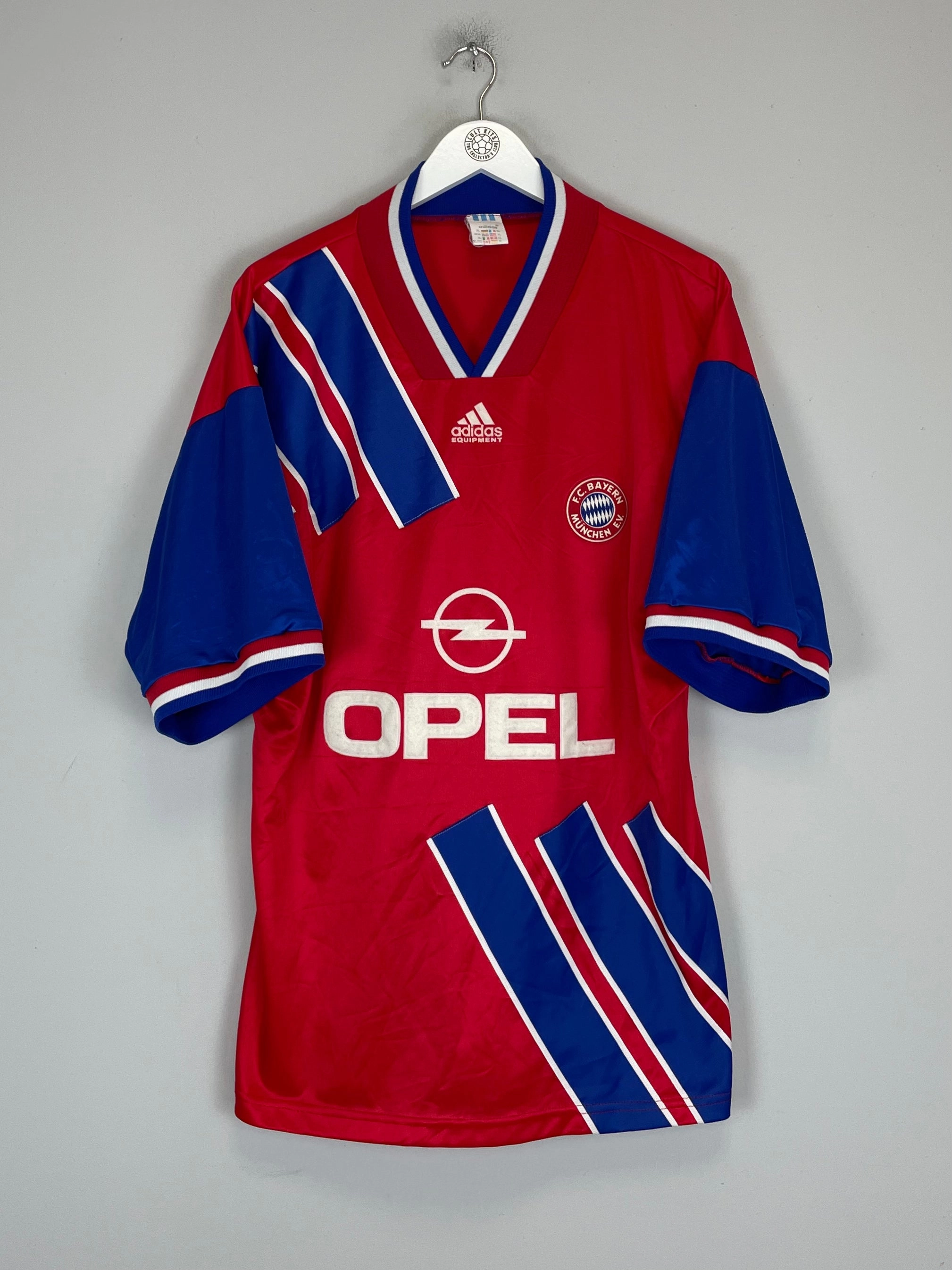 1993/95 BAYERN MUNICH HOME SHIRT (XL) ADIDAS Compression Fit Engineering