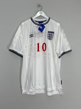 Fast Response 1999/01 ENGLAND OWEN #10 *BNWT* SIGNED HOME SHIRT (XXL) UMBRO