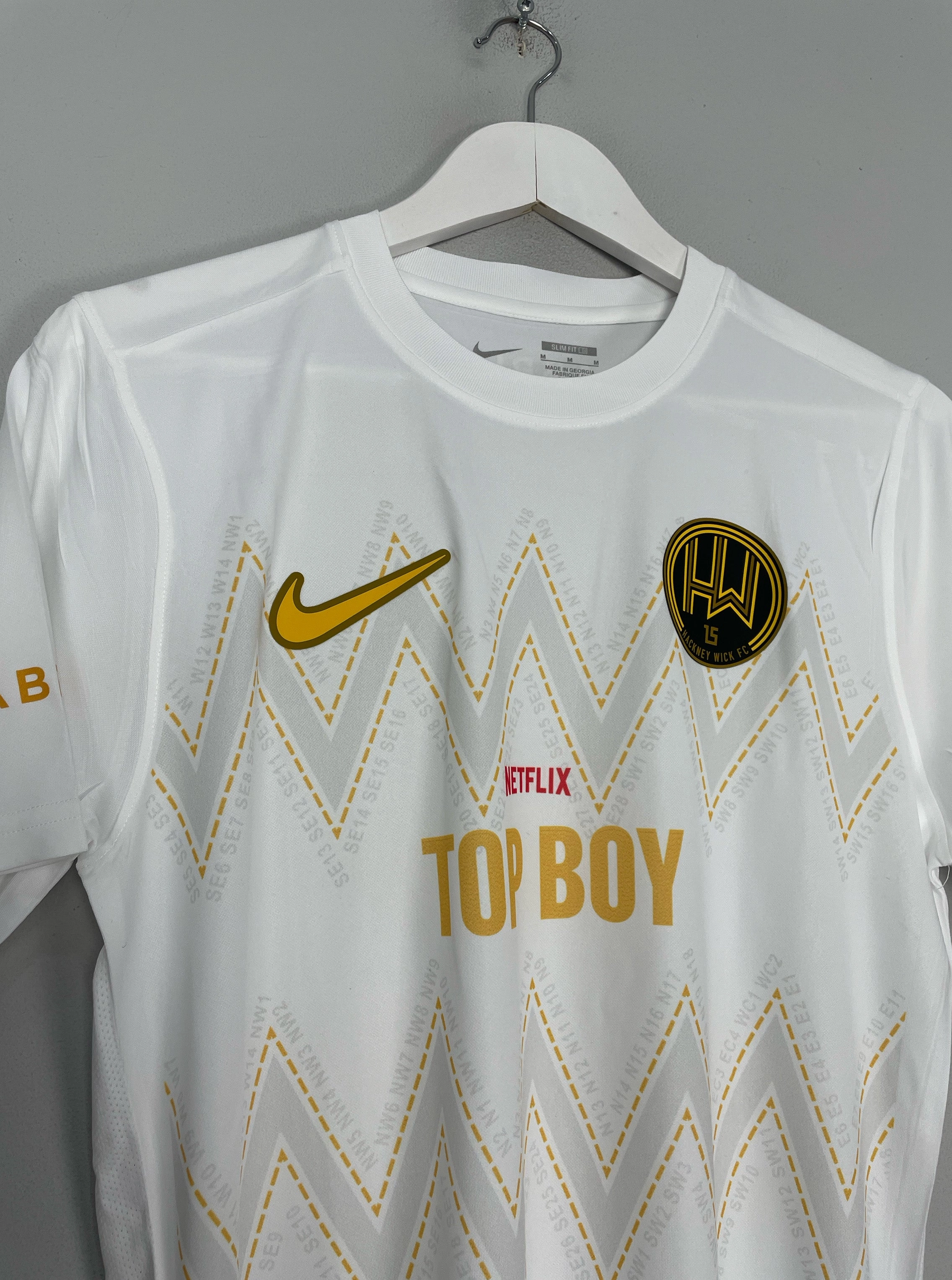 2023/24 HACKNEY WICK X TOP BOY AWAY SHIRT (MULTIPLE SIZES) NIKE Recycled Polyester Blend All Purpose Athletic Build