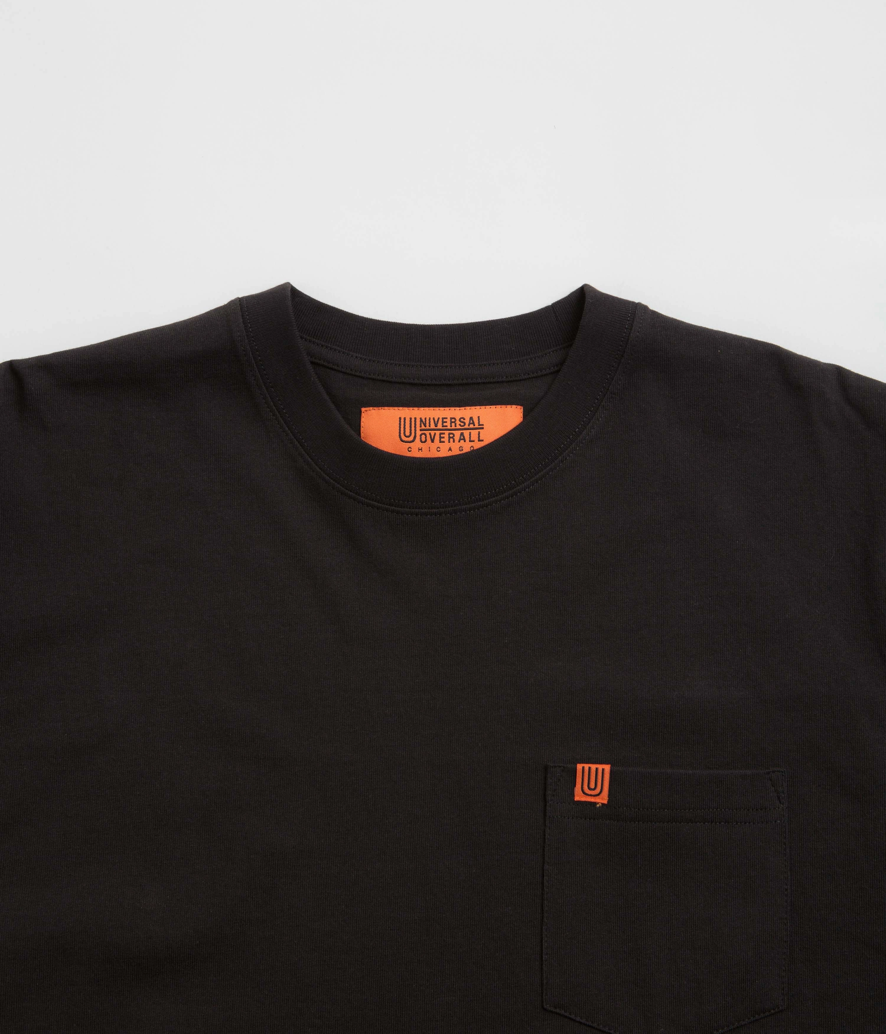 Universal Overall Pocket T-Shirt - Black Fresh Outfit