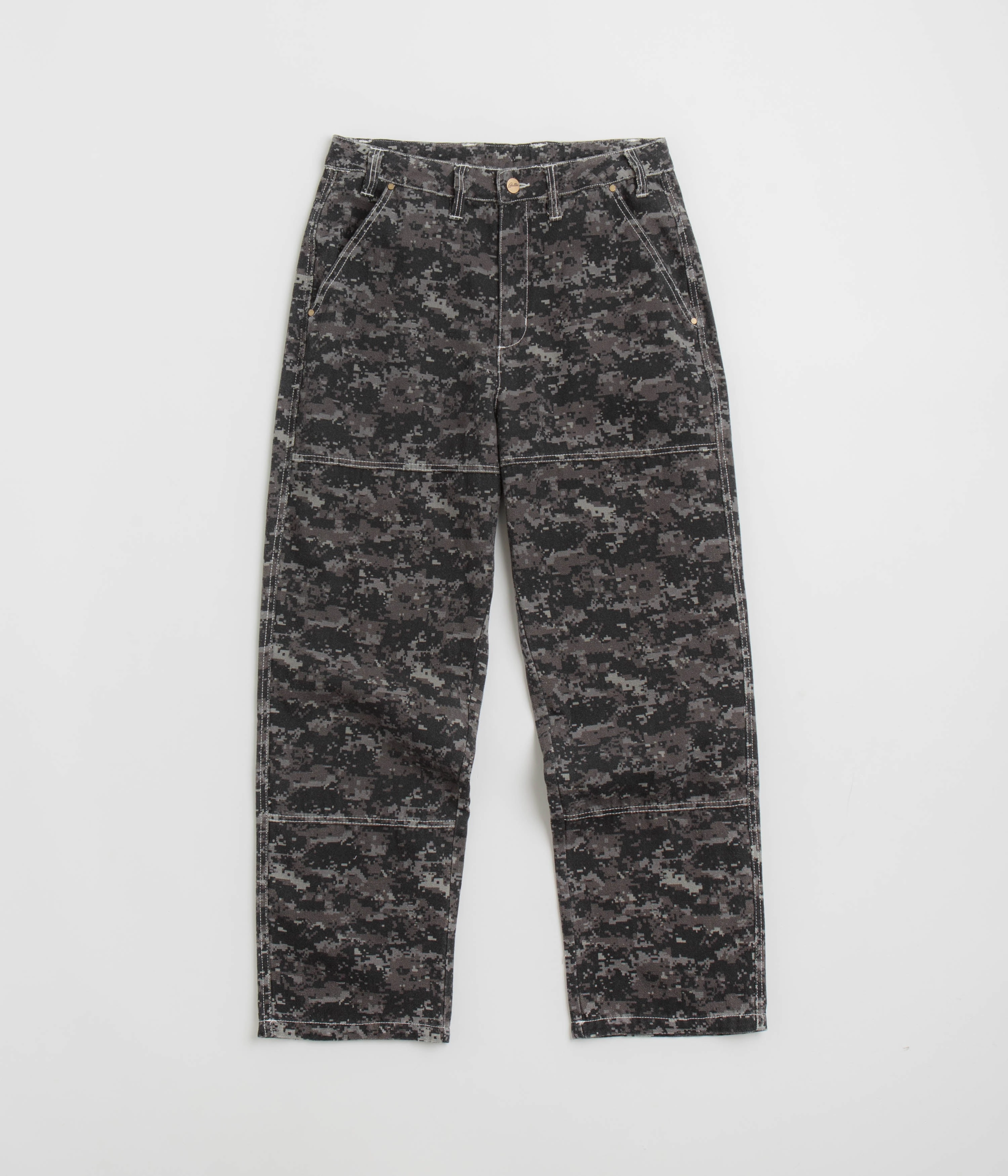 Relaxed fit wear Butter Goods Work Pants - Dark Digital Camo