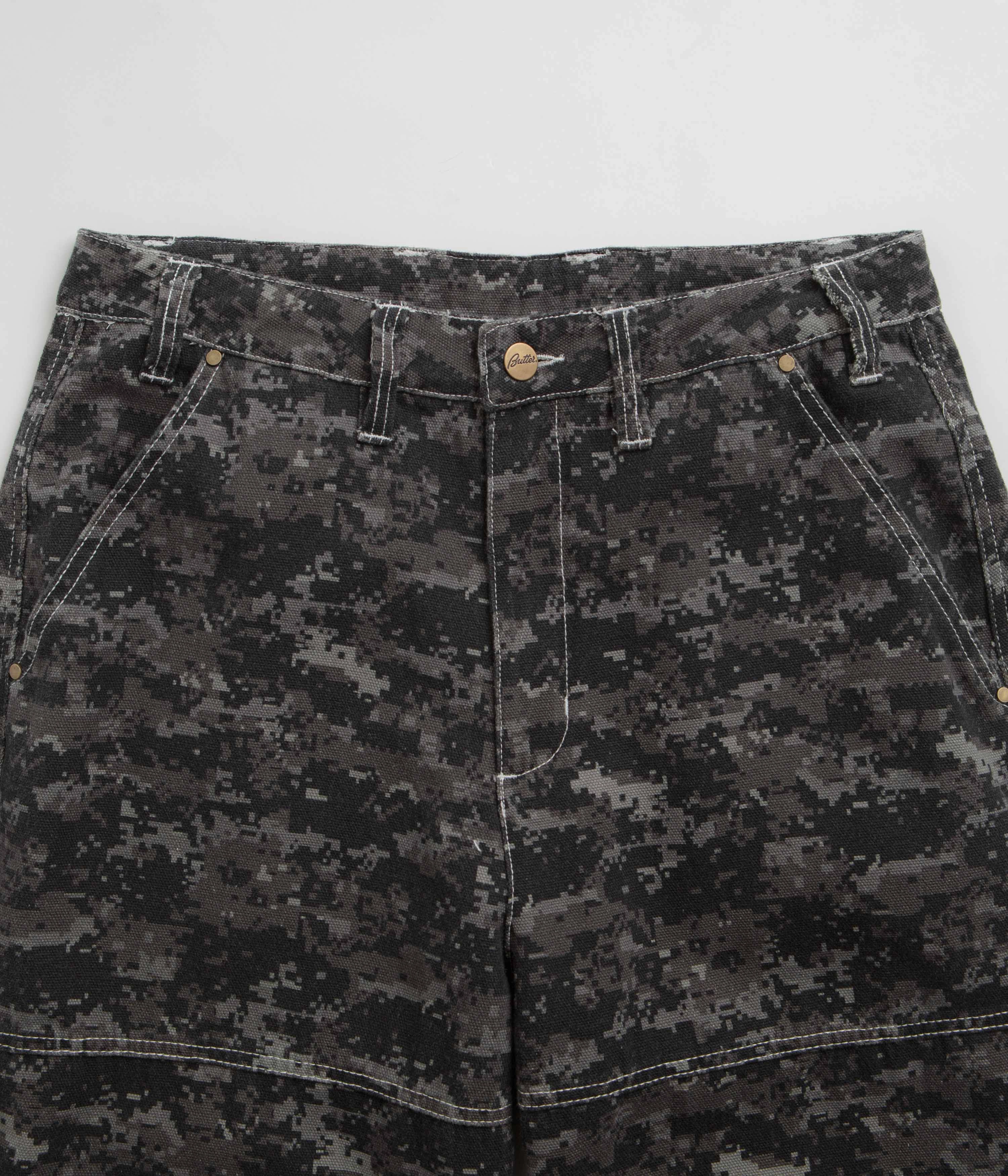 Butter Goods Work Pants - Dark Digital Camo OdorResistantTreatment