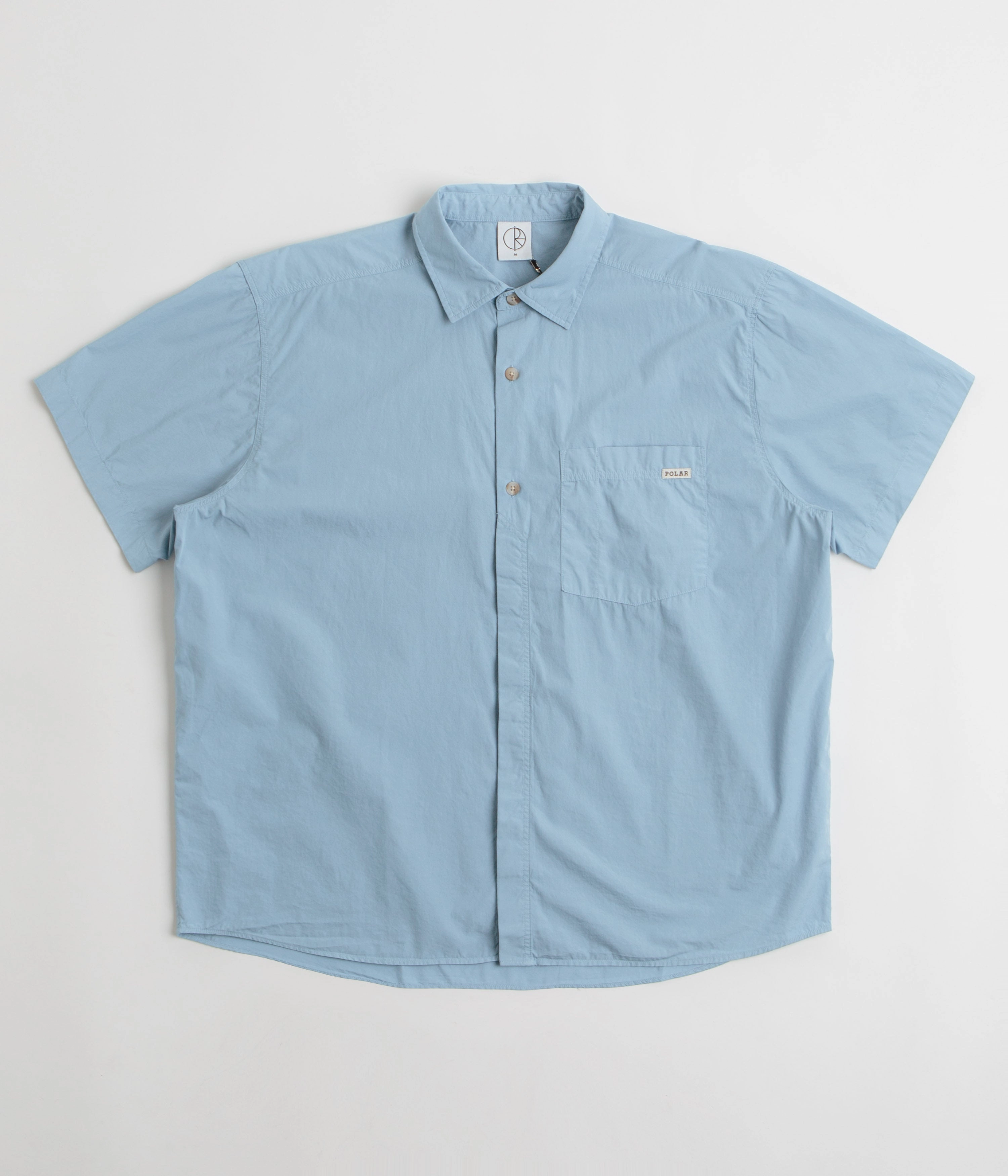 Polar Mitch Short Sleeve Shirt - Dove Blue UV Protective Fabric