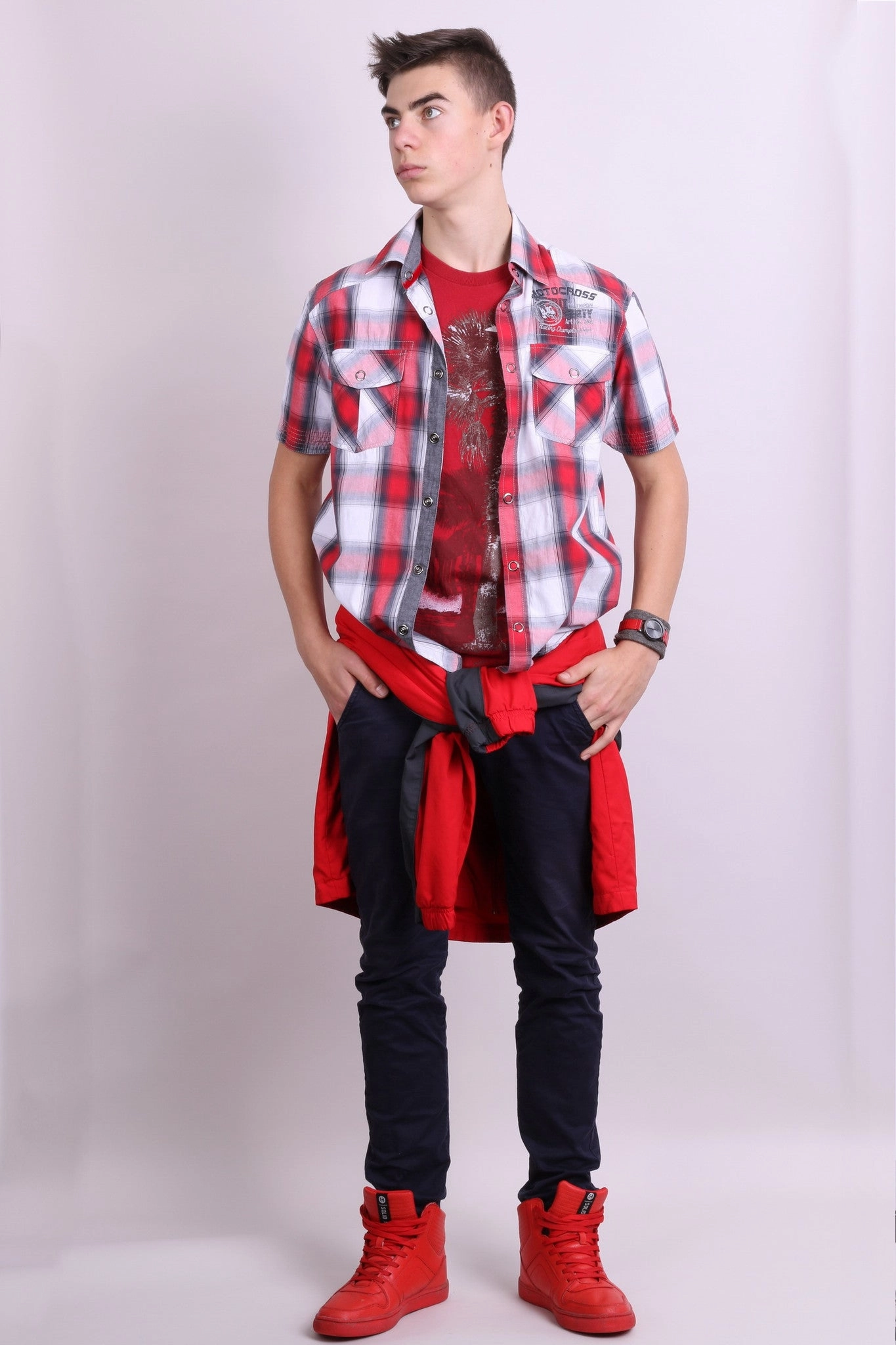 Comfort Wear Classic Look Tom Tompson Mens S Casual Shirt Check Motocross Cotton