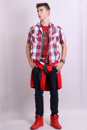 Comfort Wear Classic Look Tom Tompson Mens S Casual Shirt Check Motocross Cotton