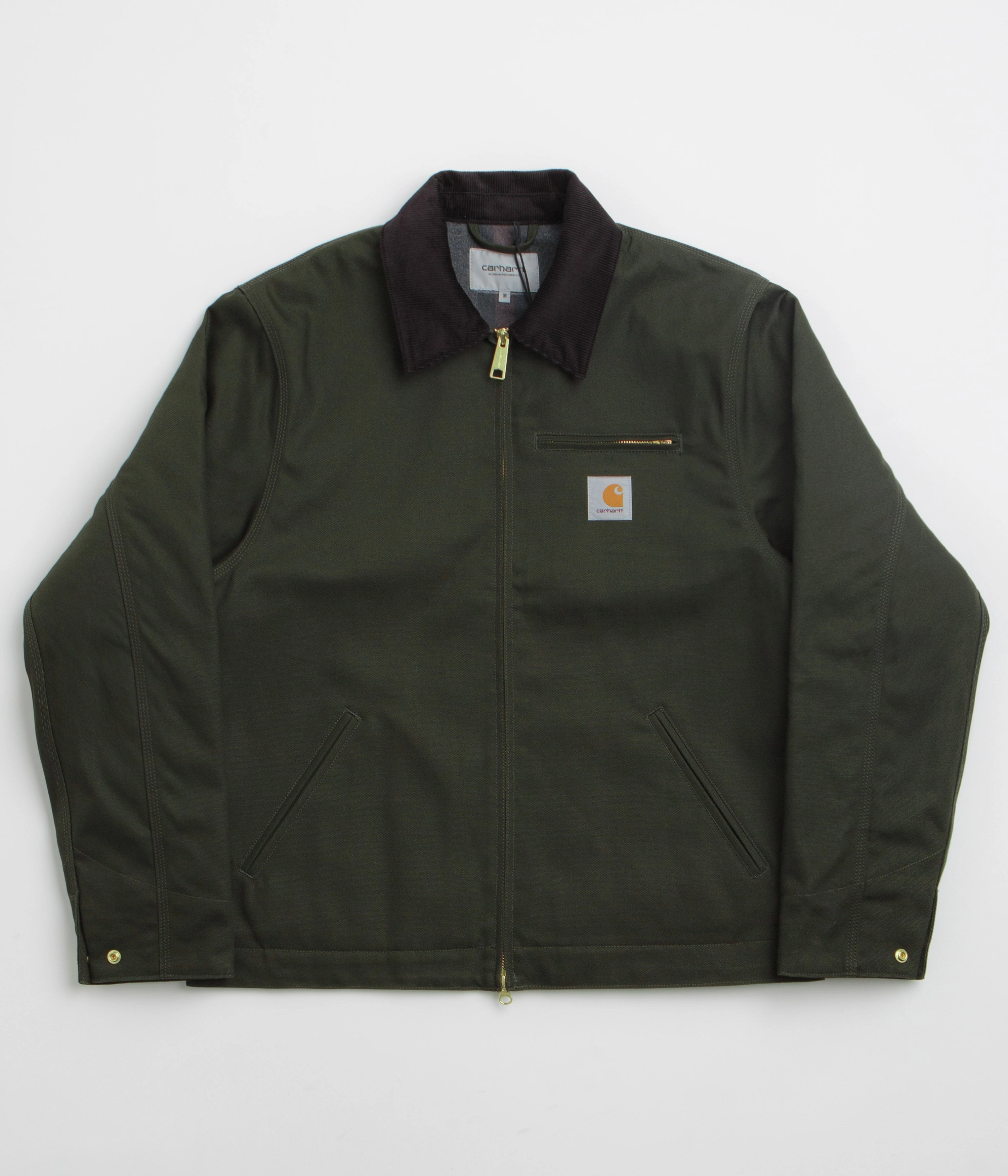 Carhartt Detroit Jacket - Olive / Black Rigid Eco-friendly