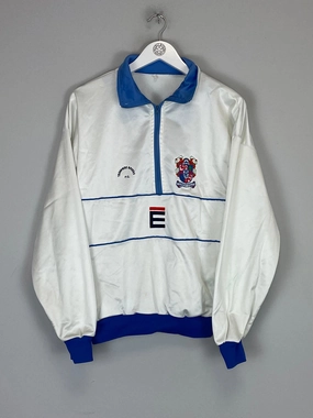 1991/93 TRANMERE ROVERS 1/2 ZIP TRACK JACKET (M) EN-S Non Slip Inner Layer