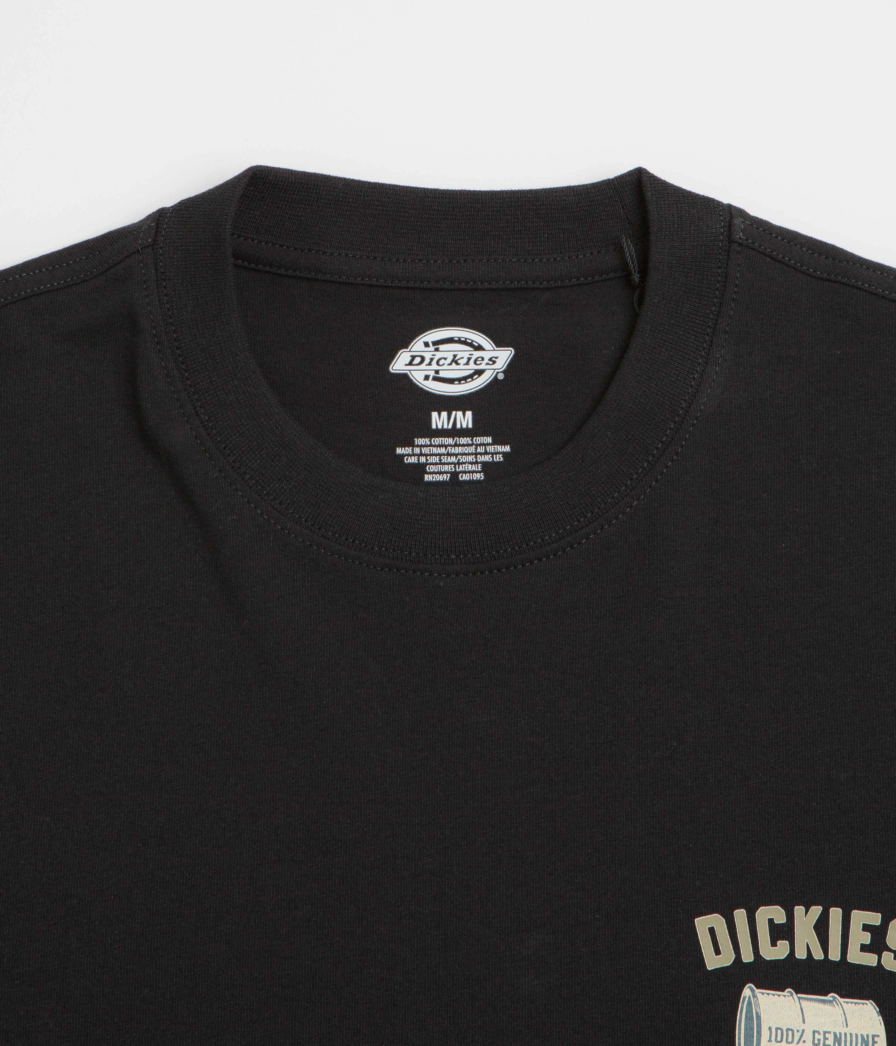 Dickies Service Crew T-Shirt - Black Bright and Bold futuristic