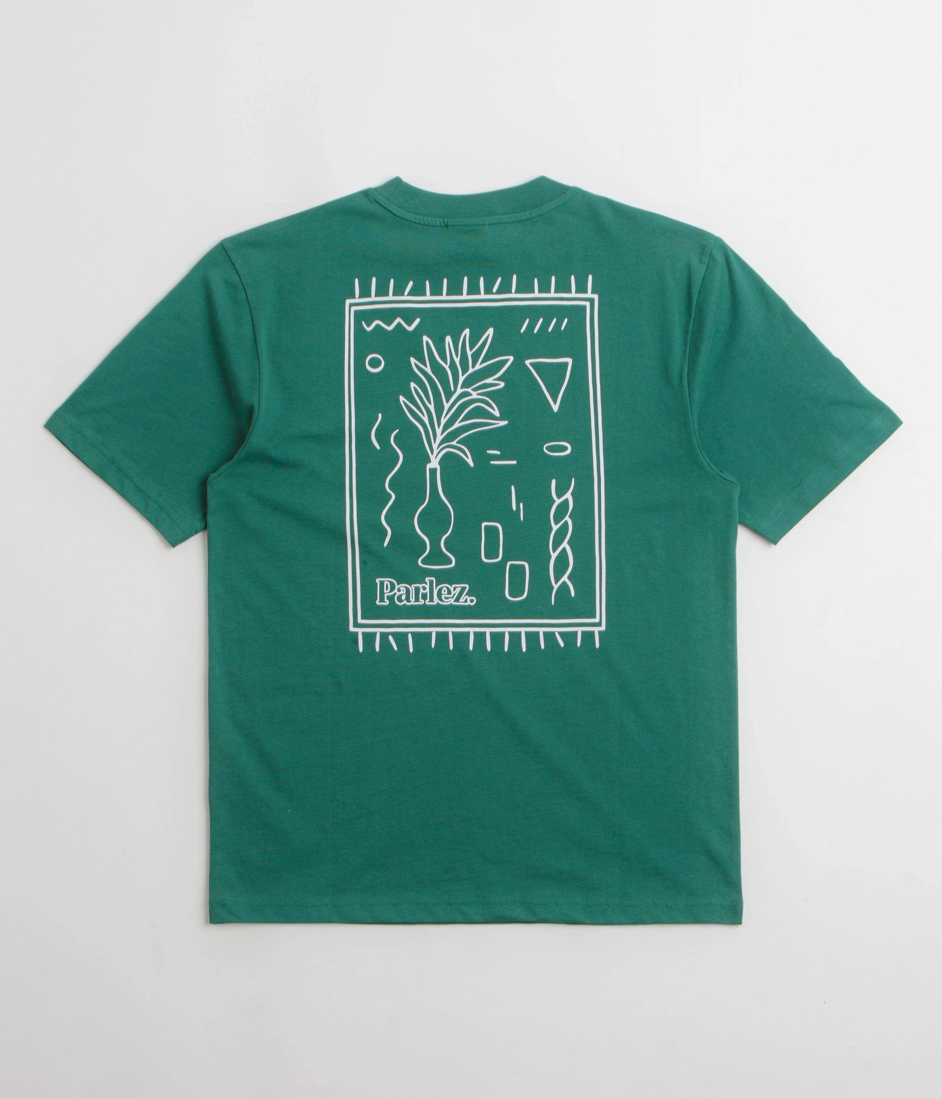 Retro nostalgia Parlez Almitas T-Shirt - Pacific Green