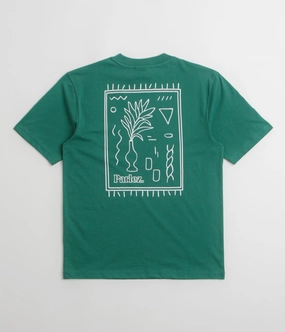 Retro nostalgia Parlez Almitas T-Shirt - Pacific Green