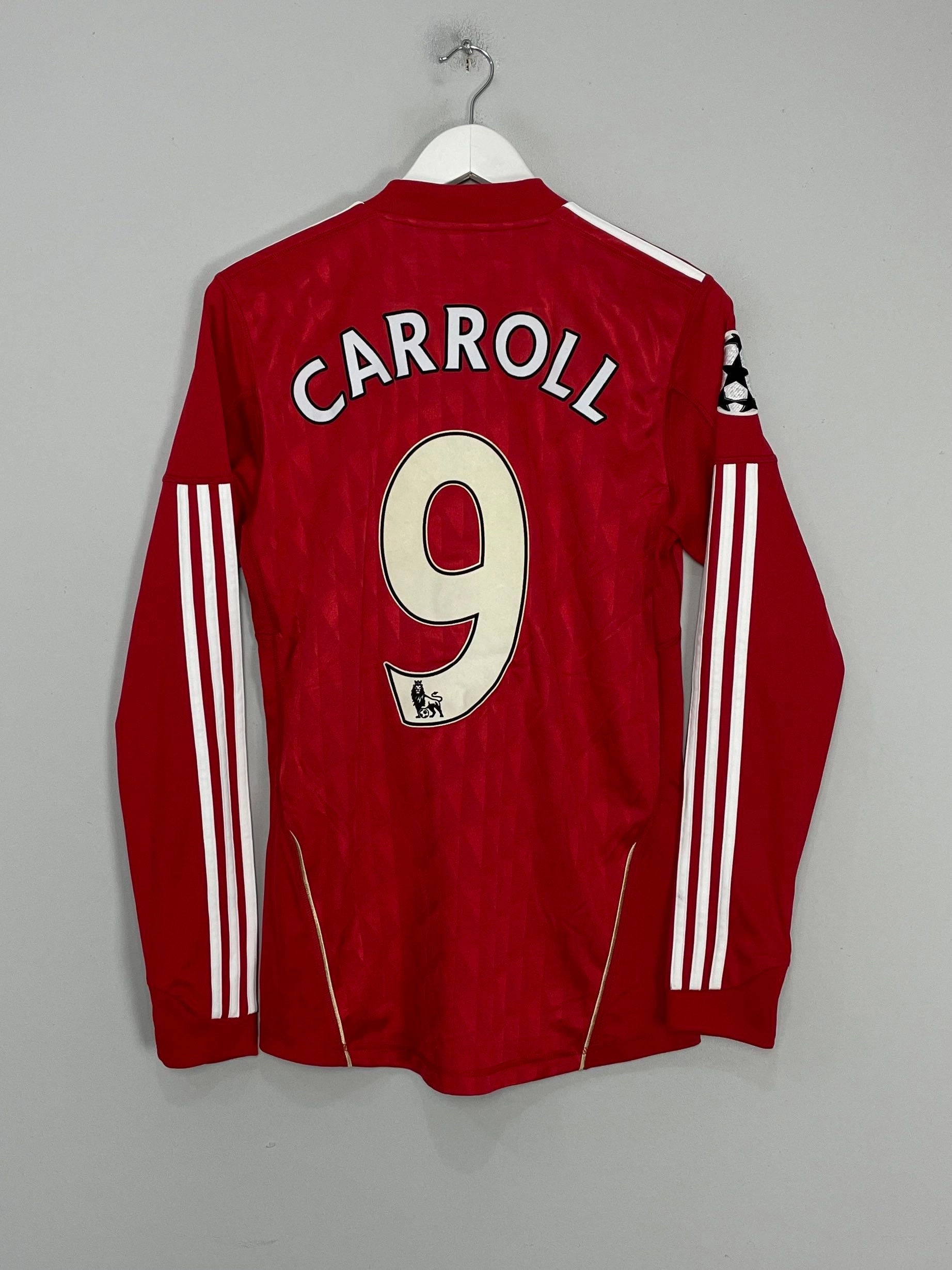 Breathable Back Vents All Purpose 2010/11 LIVERPOOL CARROLL #9 C/L L/S HOME SHIRT (S) ADIDAS