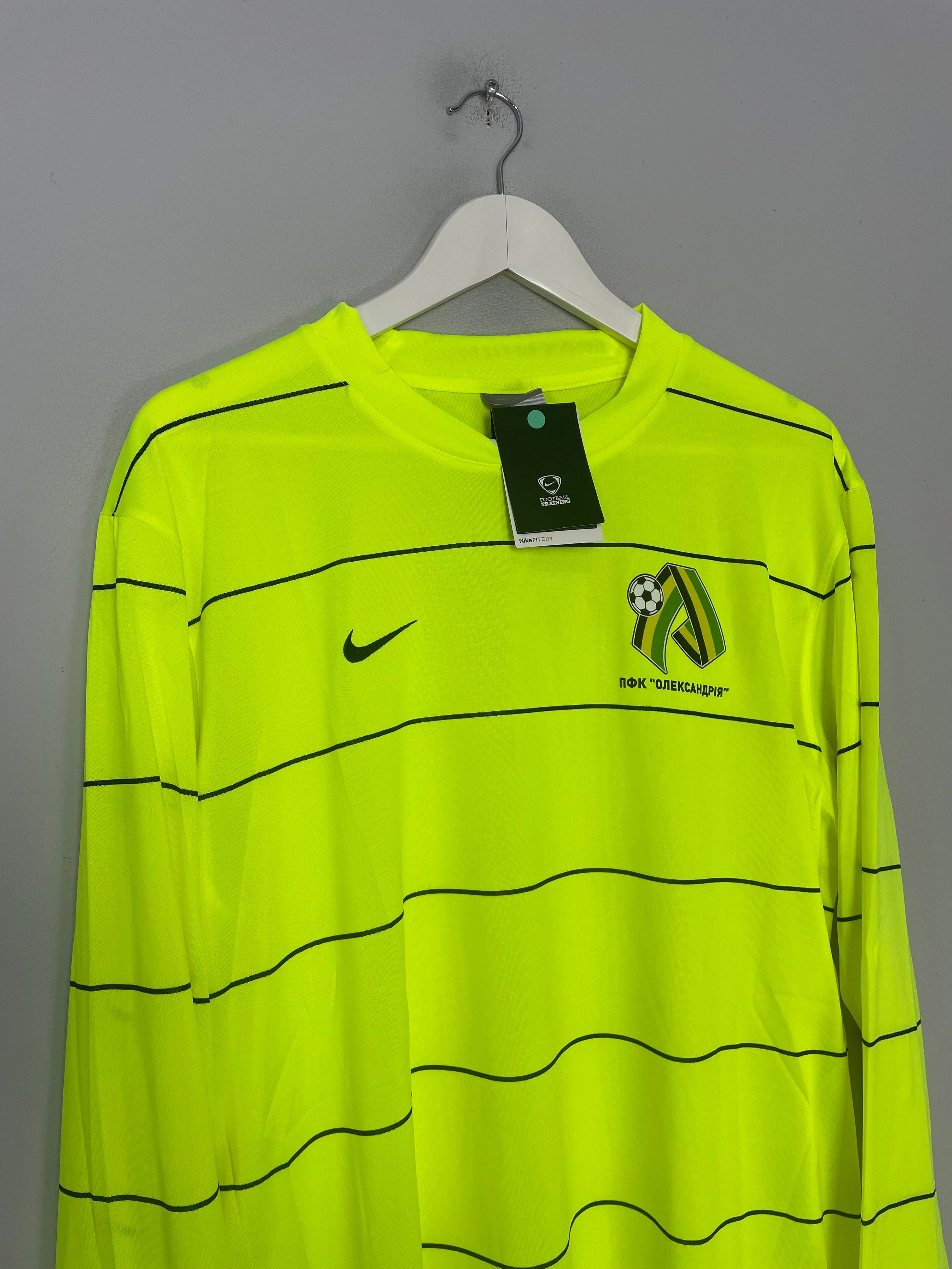 2011/12 PFC Oleksandriya *BNWT* L/S Home Shirt (Multiple Sizes) Nike High Visibility Details