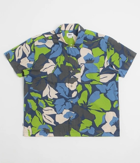 Obey Maxwell Short Sleeve Shirt - Navy Multi Wardrobe Must-Have