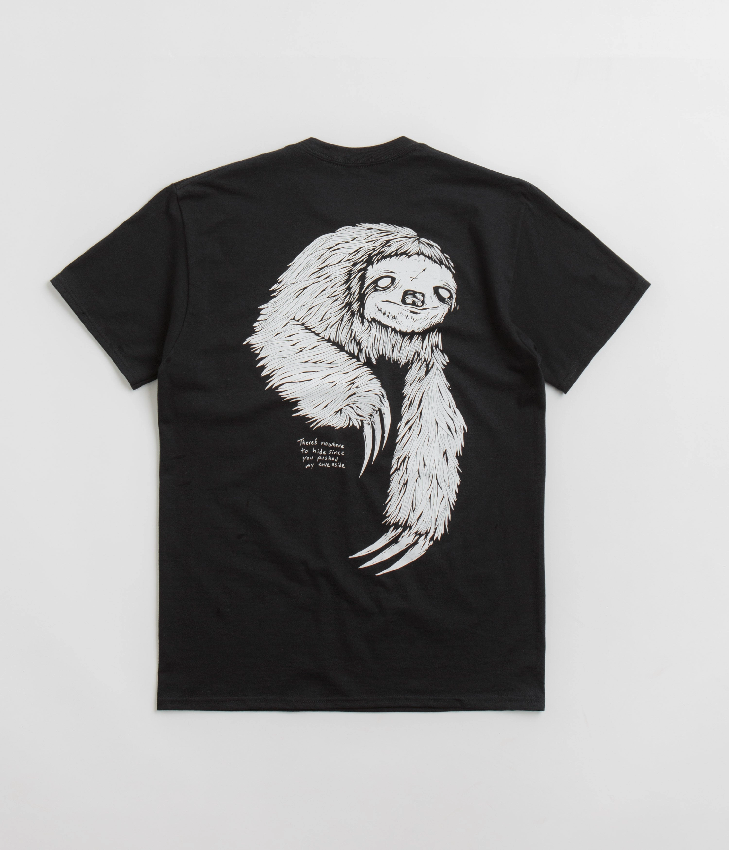 Welcome Sloth T-Shirt - Black / White Cozy Layers Luxury clothing