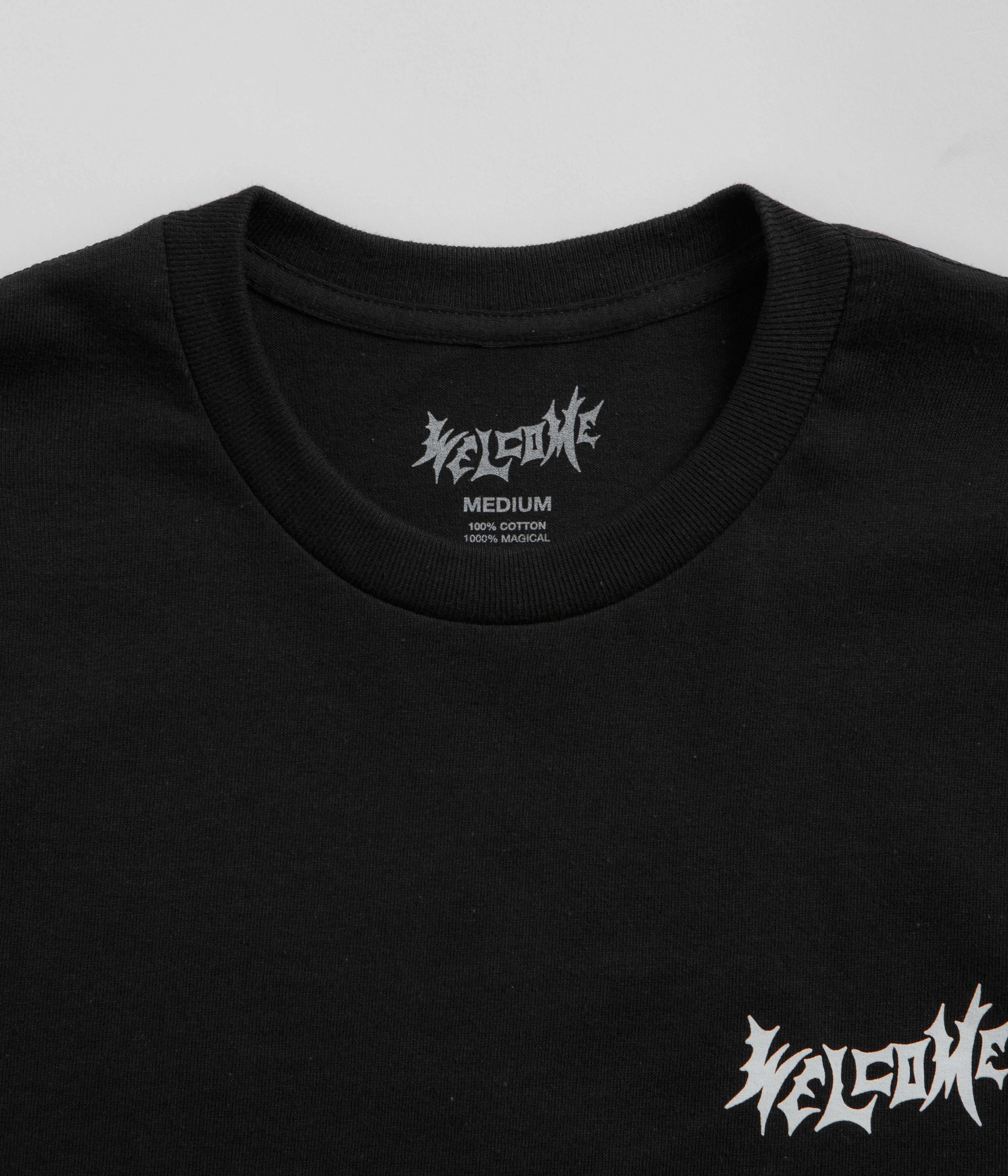 Welcome Sloth T-Shirt - Black / White Fashion Ready Lightweight Layer