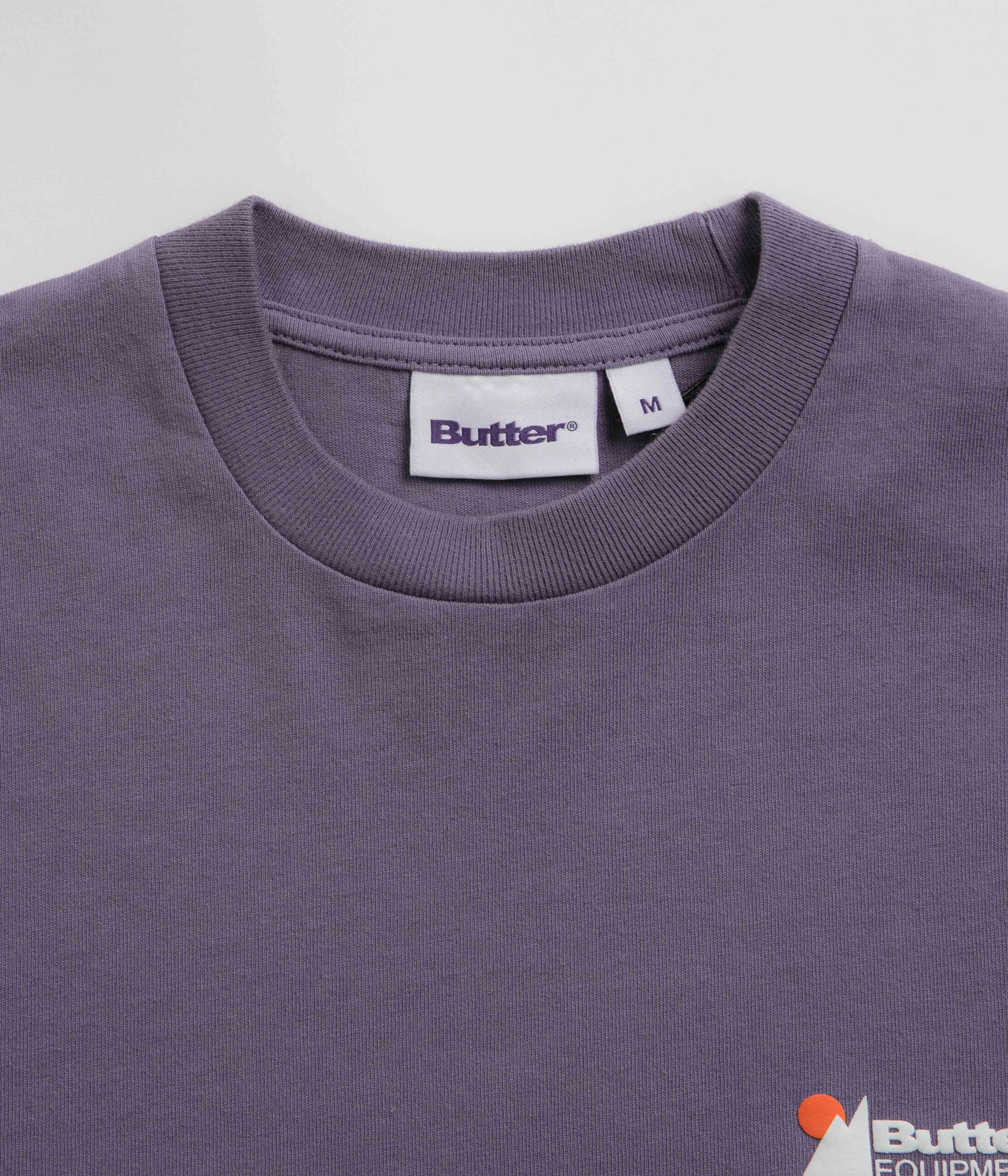 Butter Goods Pigment Dye Long Sleeve T-Shirt - Dusk Chilly Day Essentials Summer Casual