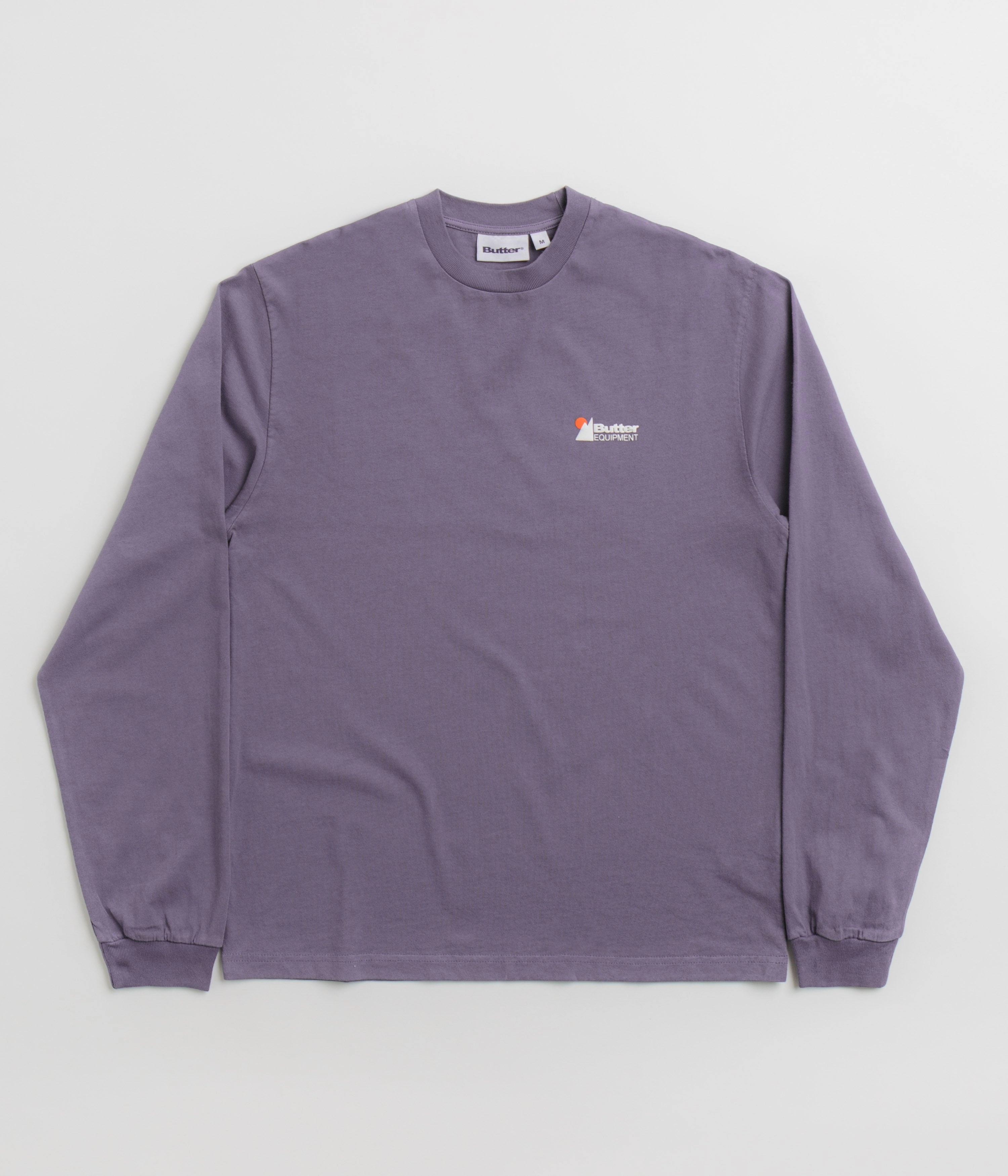 Layering Comfort Butter Goods Pigment Dye Long Sleeve T-Shirt - Dusk