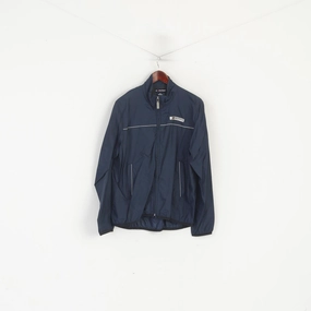 Bow-tie Hilfiger Athletics Men M Jacket Navy Nylon Full Zip Reflective Run Activewear Top