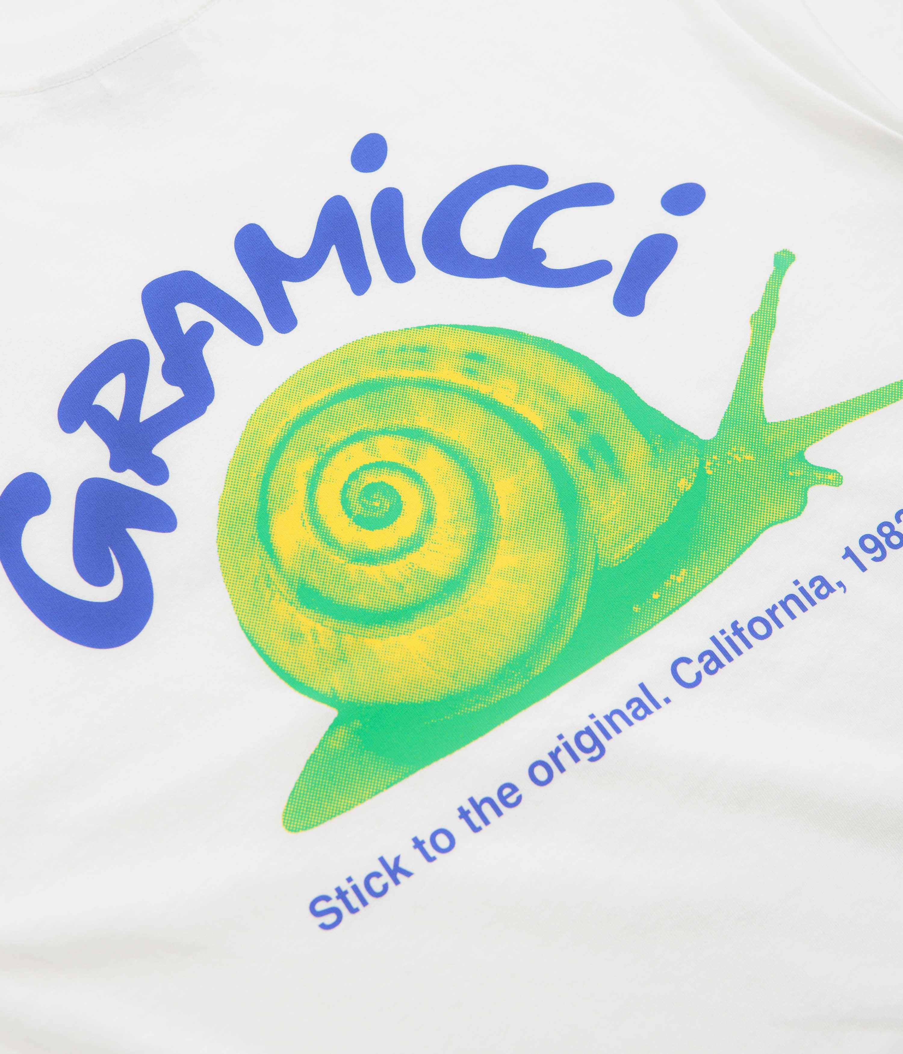 Sleeveless Gramicci Snail T-Shirt - White