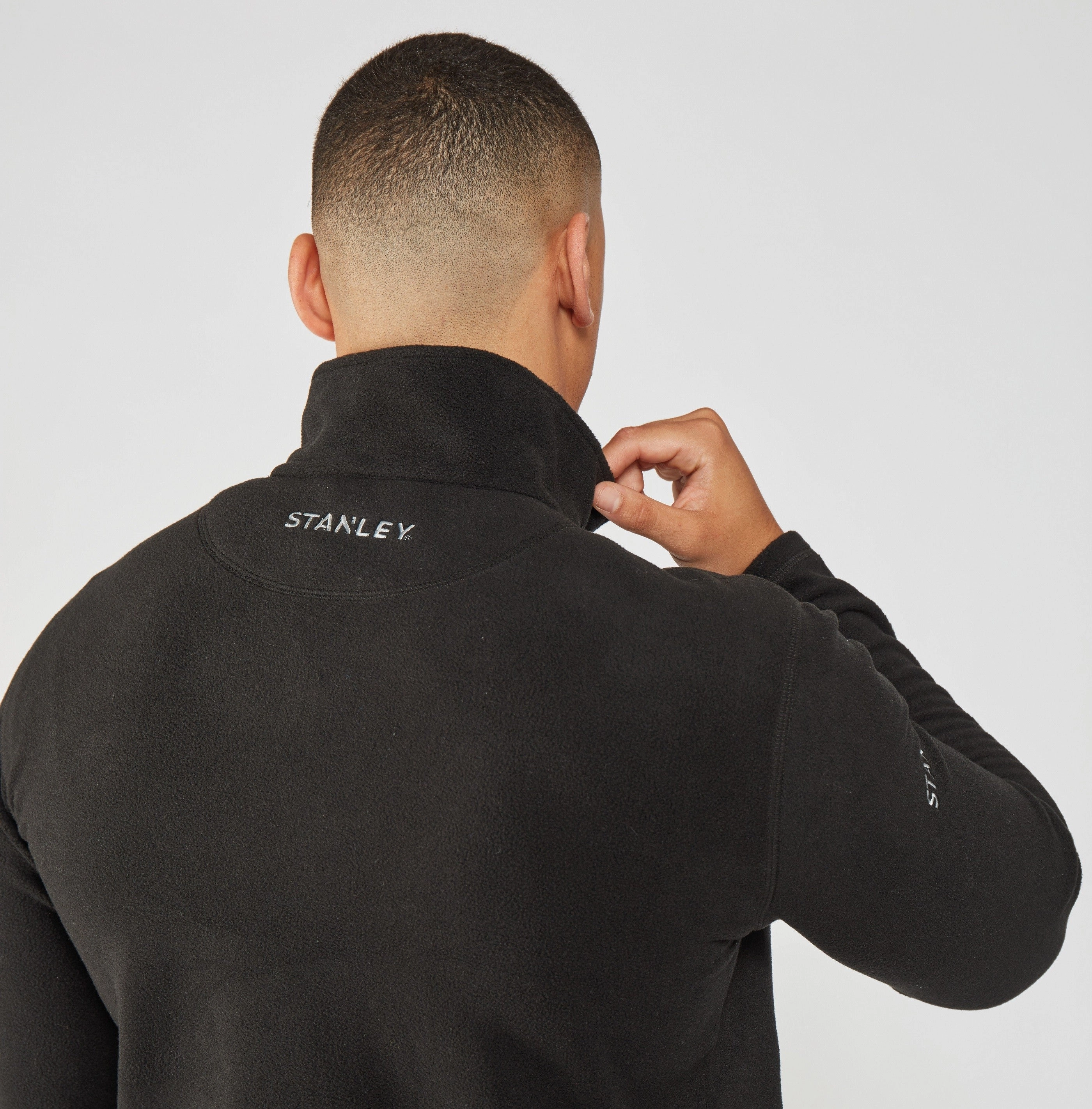 Camp Outfit Snow Trip Hobson 1/4 Zip Microfleece | BLACK