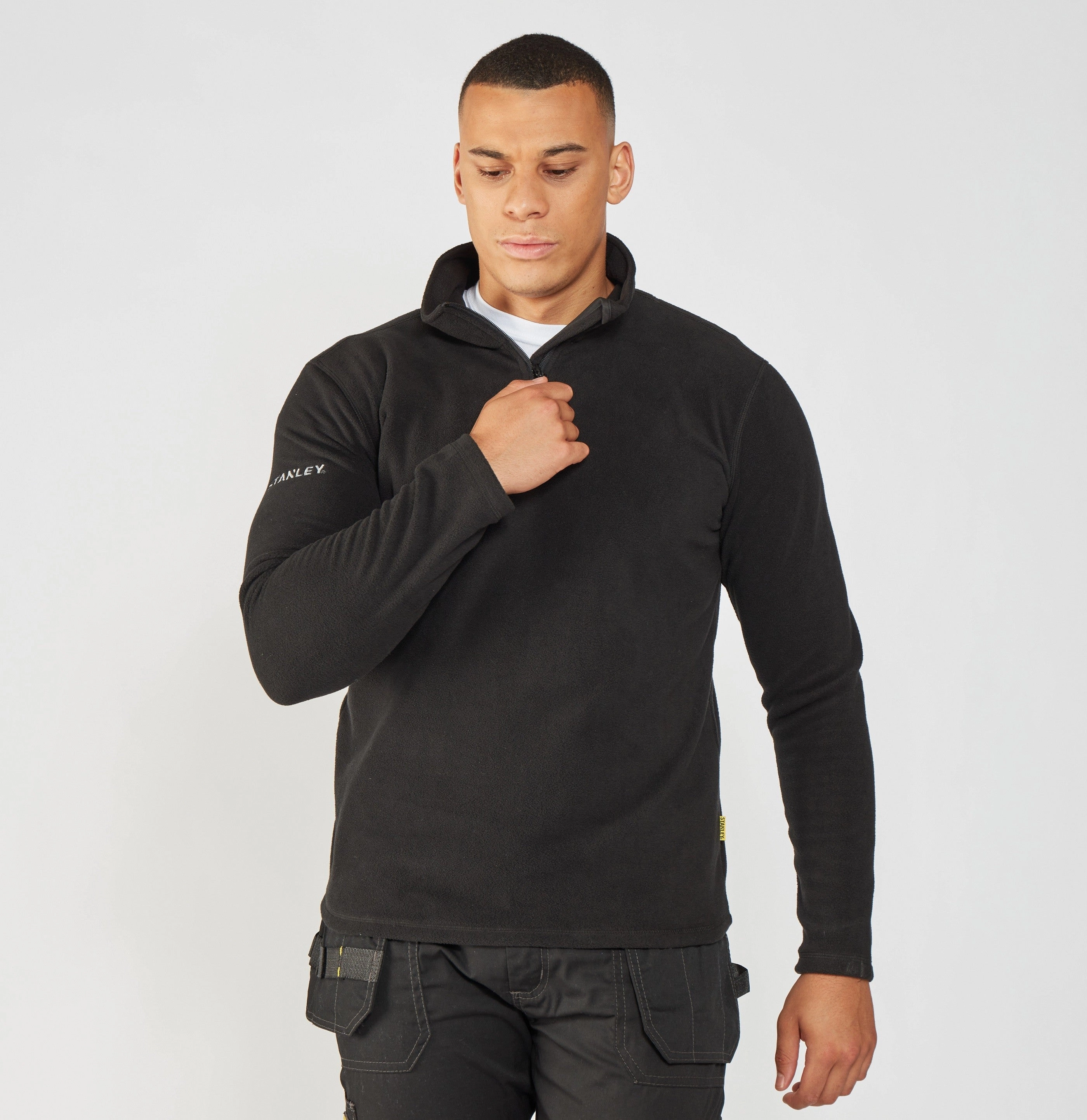 Hobson 1/4 Zip Microfleece | BLACK Warm Liner Active Ready