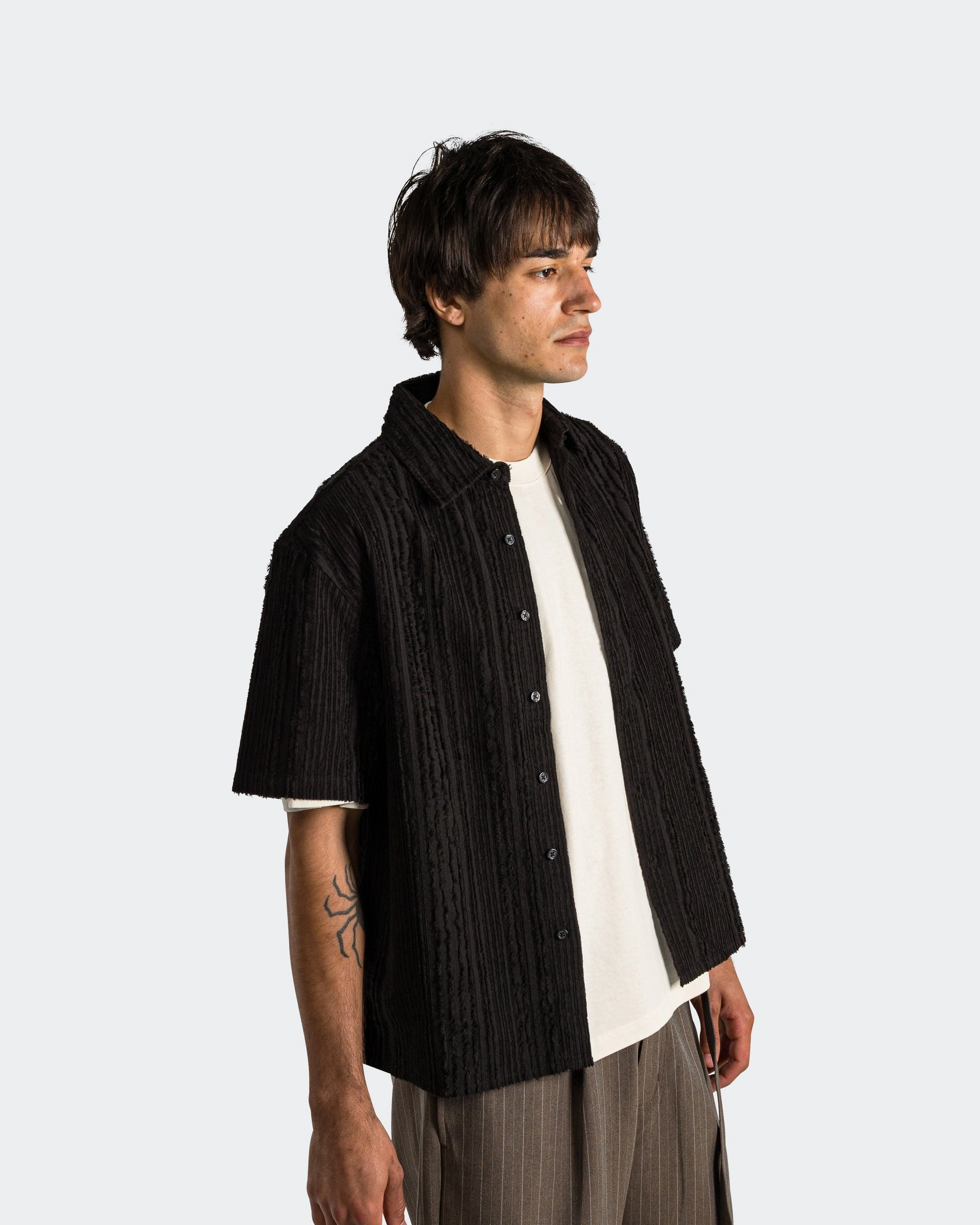 Hold SS Shirt - Black Tux High-Quality Craftsmanship Smooth Cotton Blend