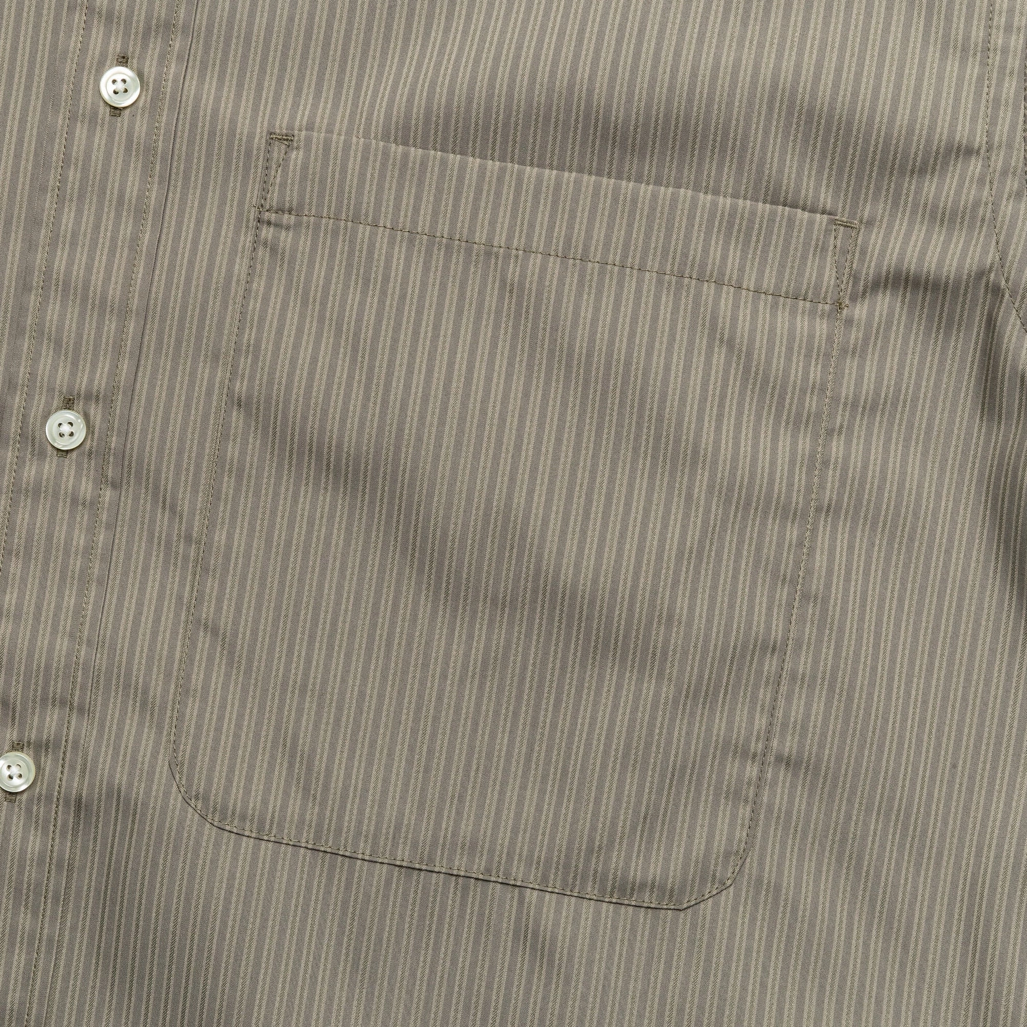 Tech Regular Stripeshirt LS - Wolfgray Travel-friendly