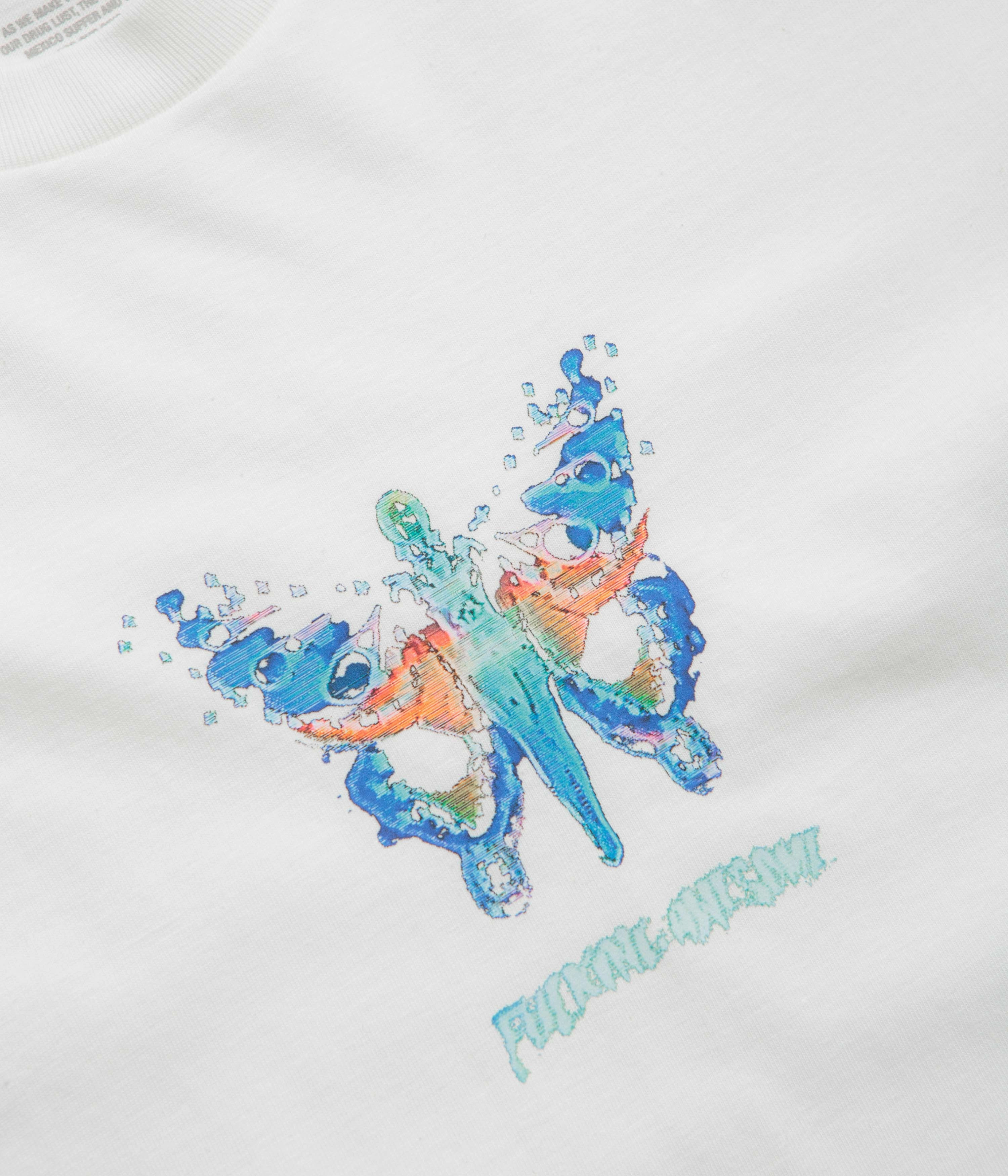 Fucking Awesome Butterfly T-Shirt - White Bright Color