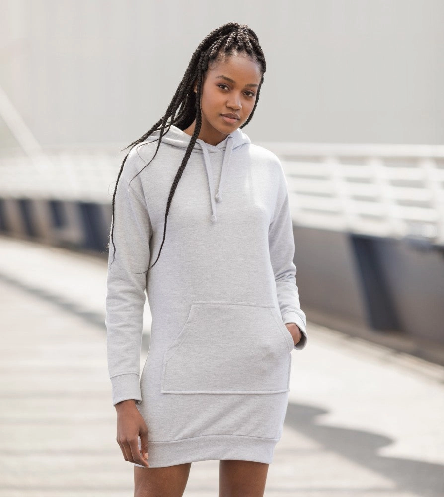 Semi Formal Rain Wear Hoodie Dress | HEATHER GREY