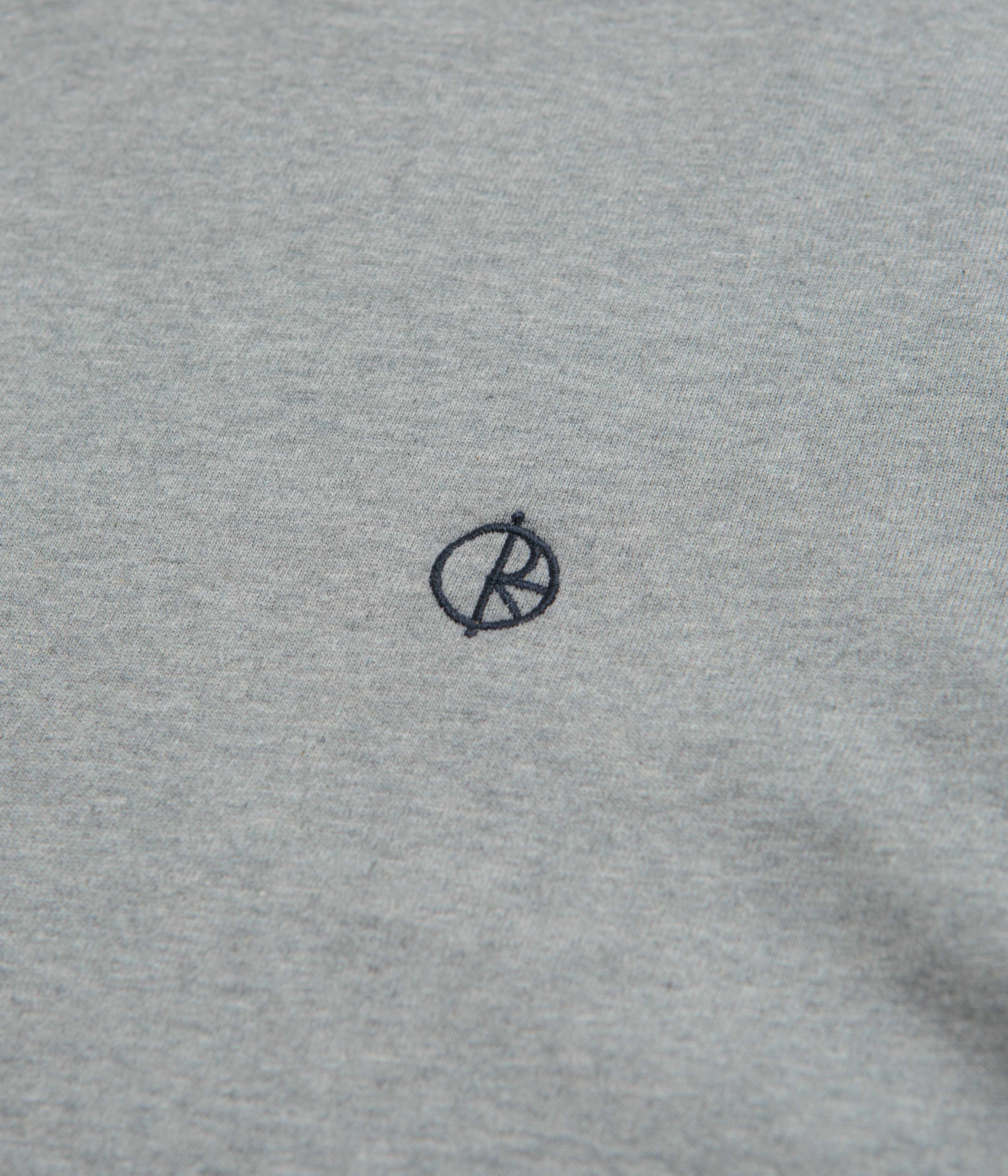 Non Irritating Seams SoftenedNeckline Polar Ringer T-Shirt - Heather Grey / Navy / Navy