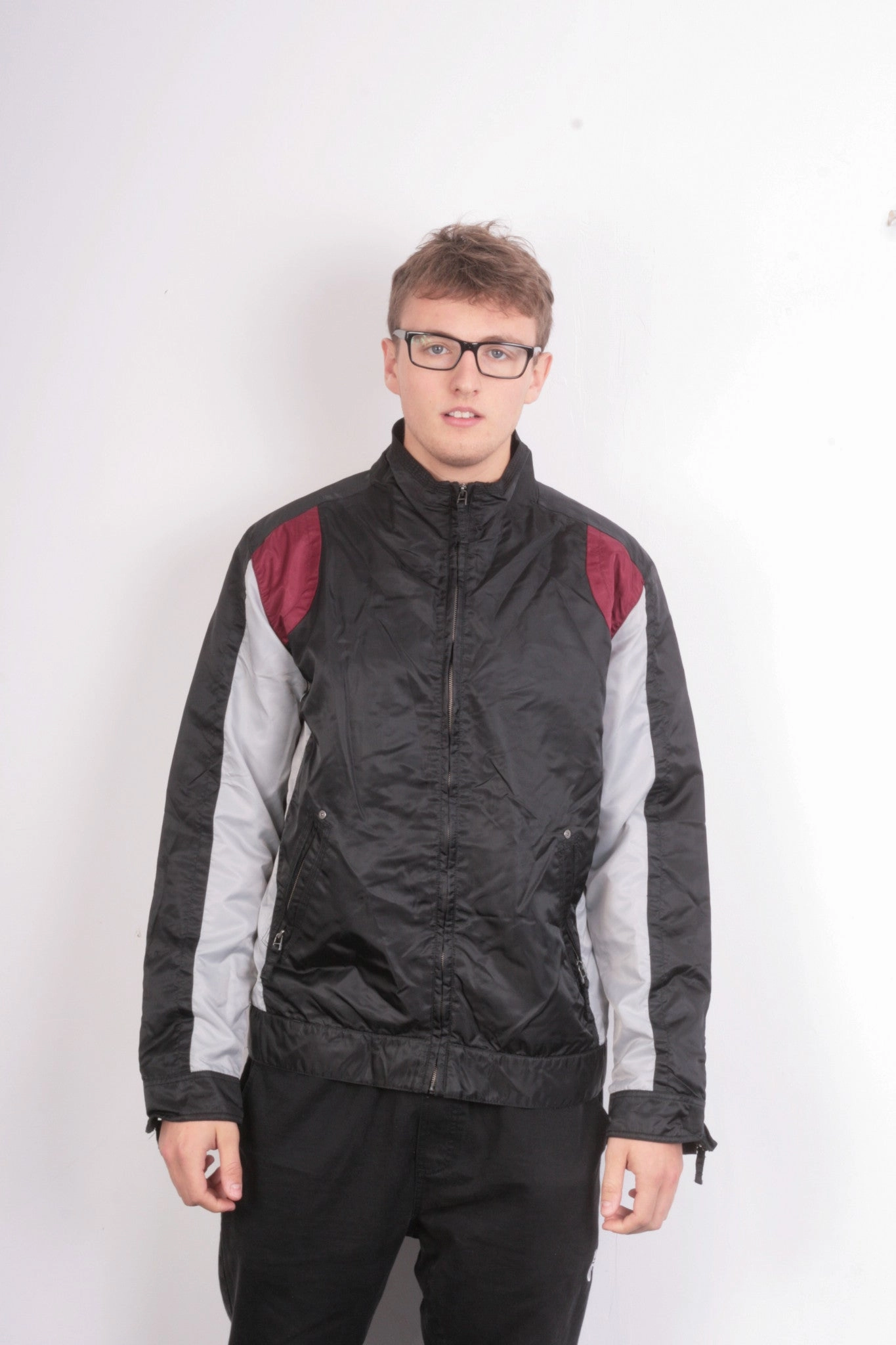 Style Statement Trust House Mens XXL Jacket Campus Fifty Six Black College Waterproof Nylon