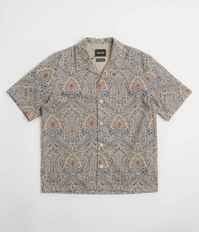 Howlin' Cocktail D??Amore Short Sleeve Shirt - Sand Psych Paisley Metallic Finish