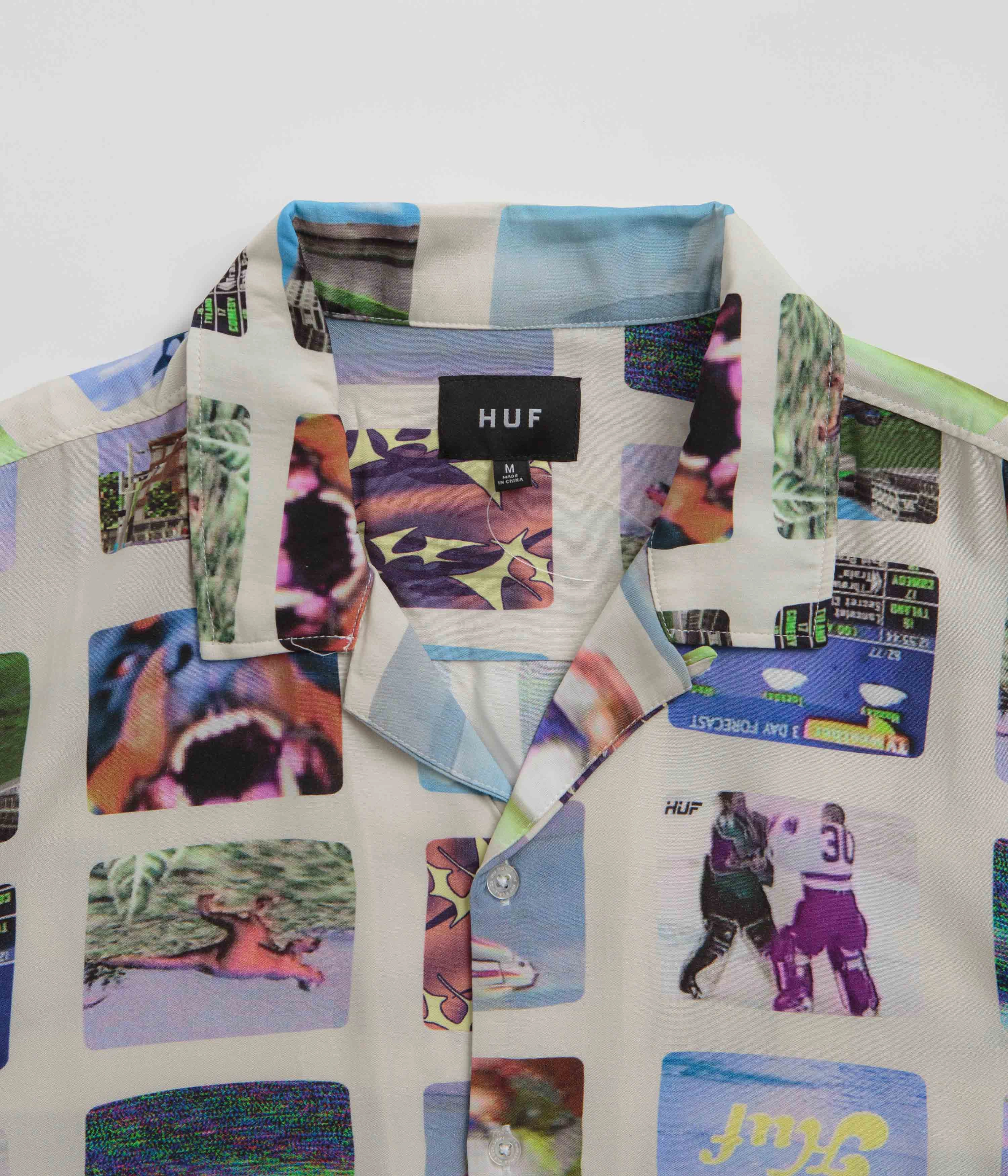 HUF 500 Channels Resort Short Sleeve Shirt - Multi Premium Quality Affordable Luxury