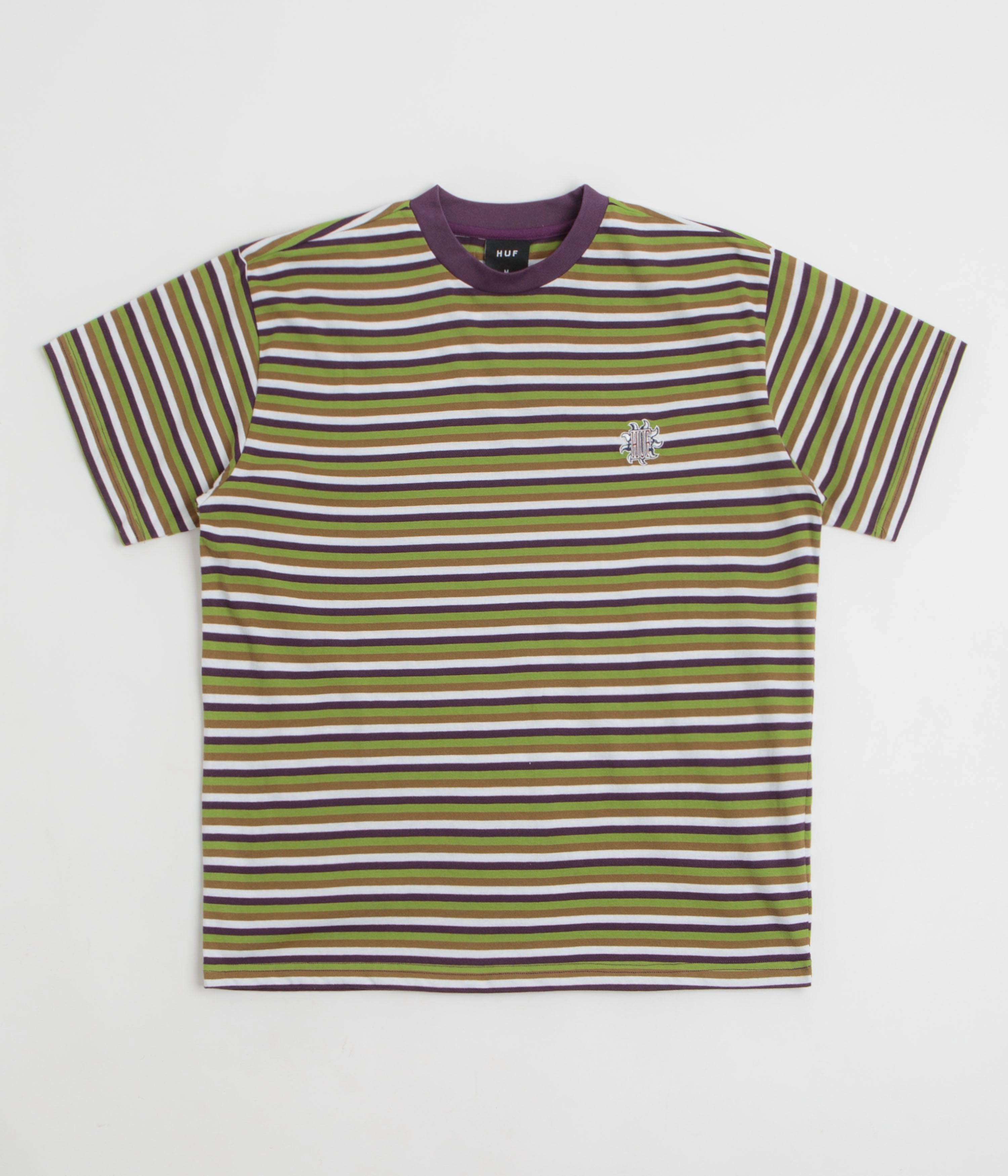 OekoTexCertified HUF Apollo Striped T-Shirt - Green