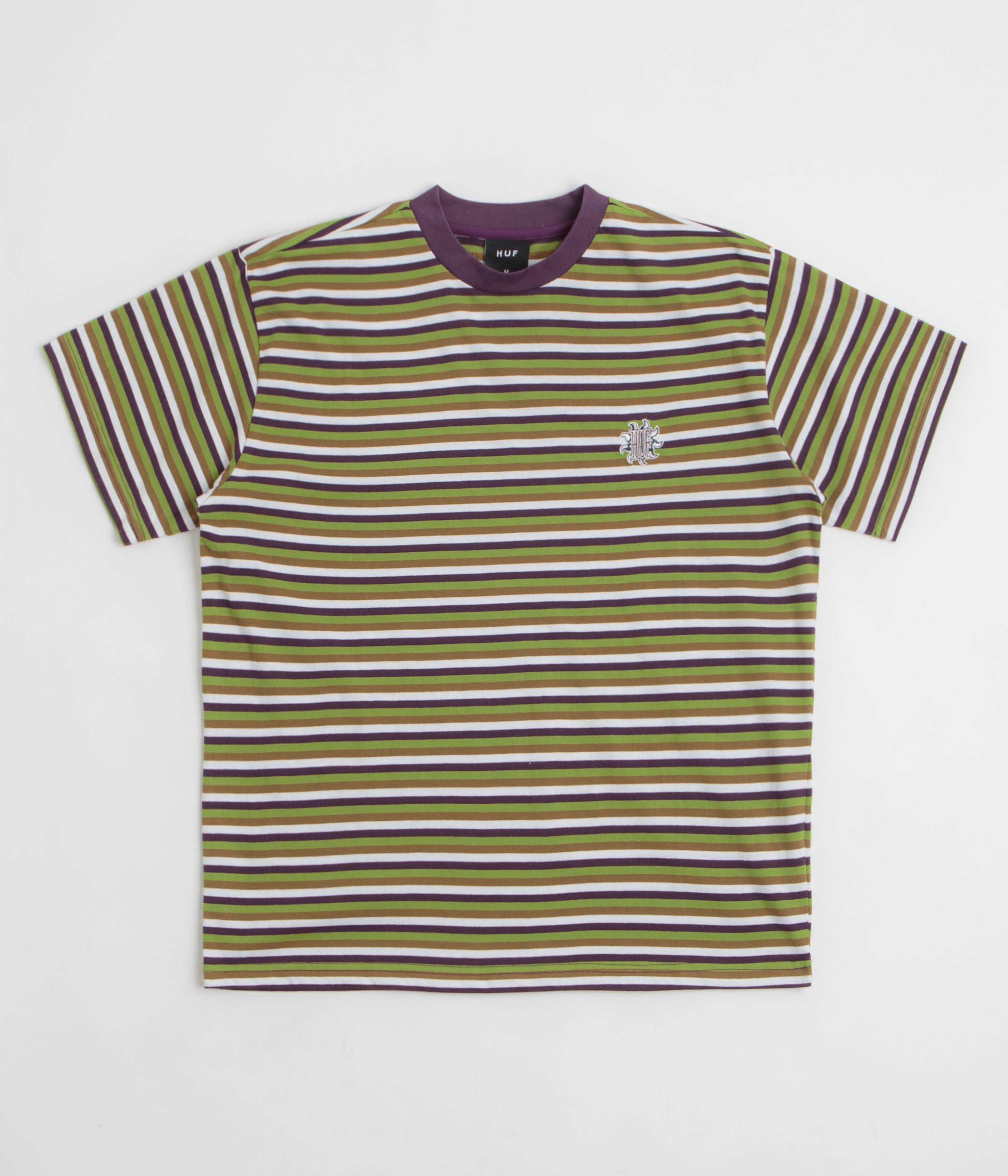 HUF Apollo Striped T-Shirt - Green hypoallergenic City Fashion