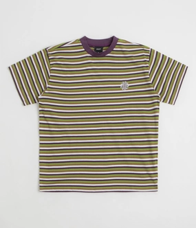 HUF Apollo Striped T-Shirt - Green hypoallergenic City Fashion