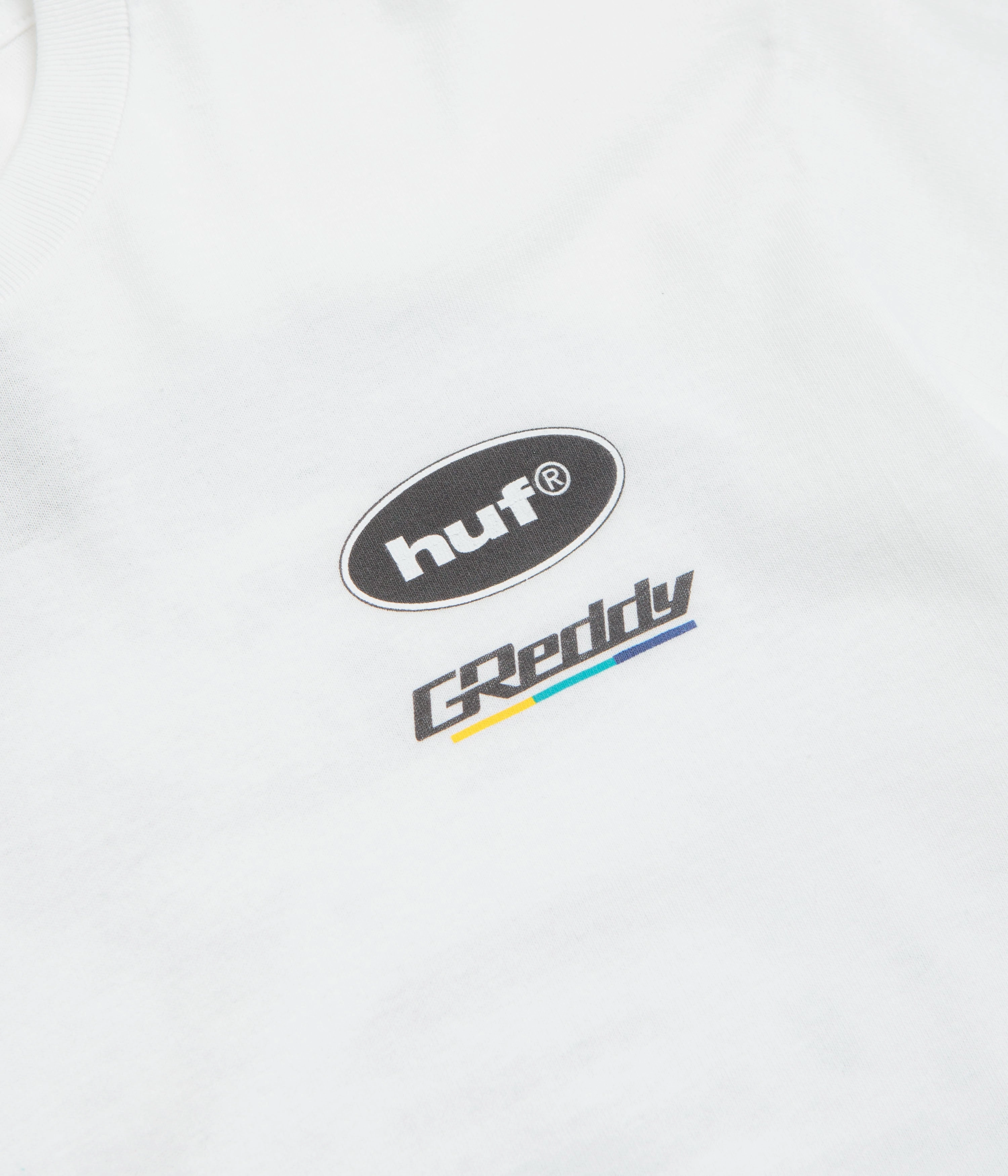 HUF Greddy Showcase T-Shirt - White Side Vent Design