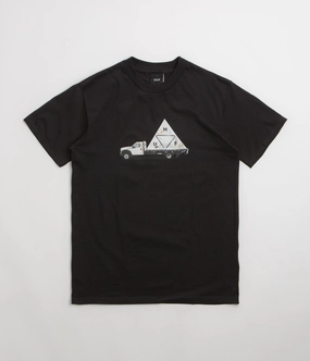 HUF High Clearance T-Shirt - Black Stylish Everyday Wear High Density Knit
