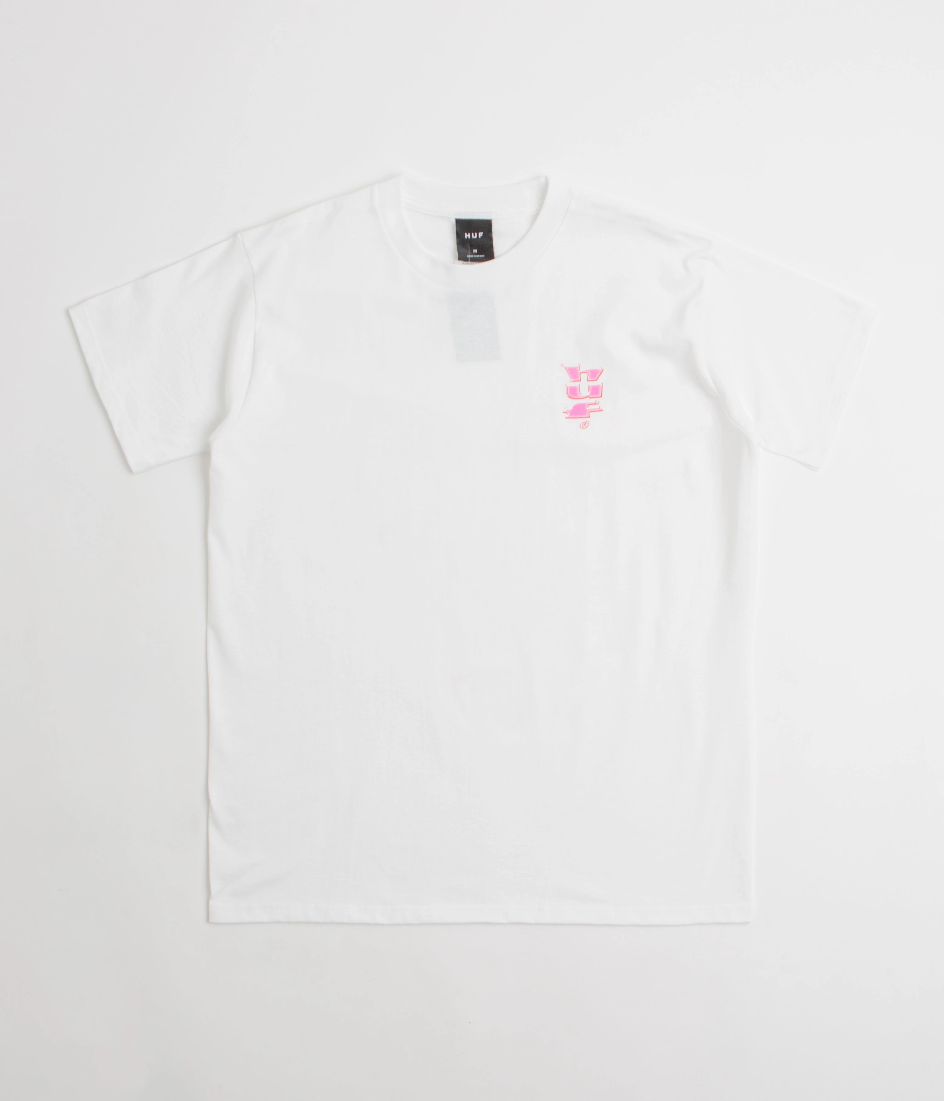 HUF Megachrome T-Shirt - White Comfy Look Tagless Comfort