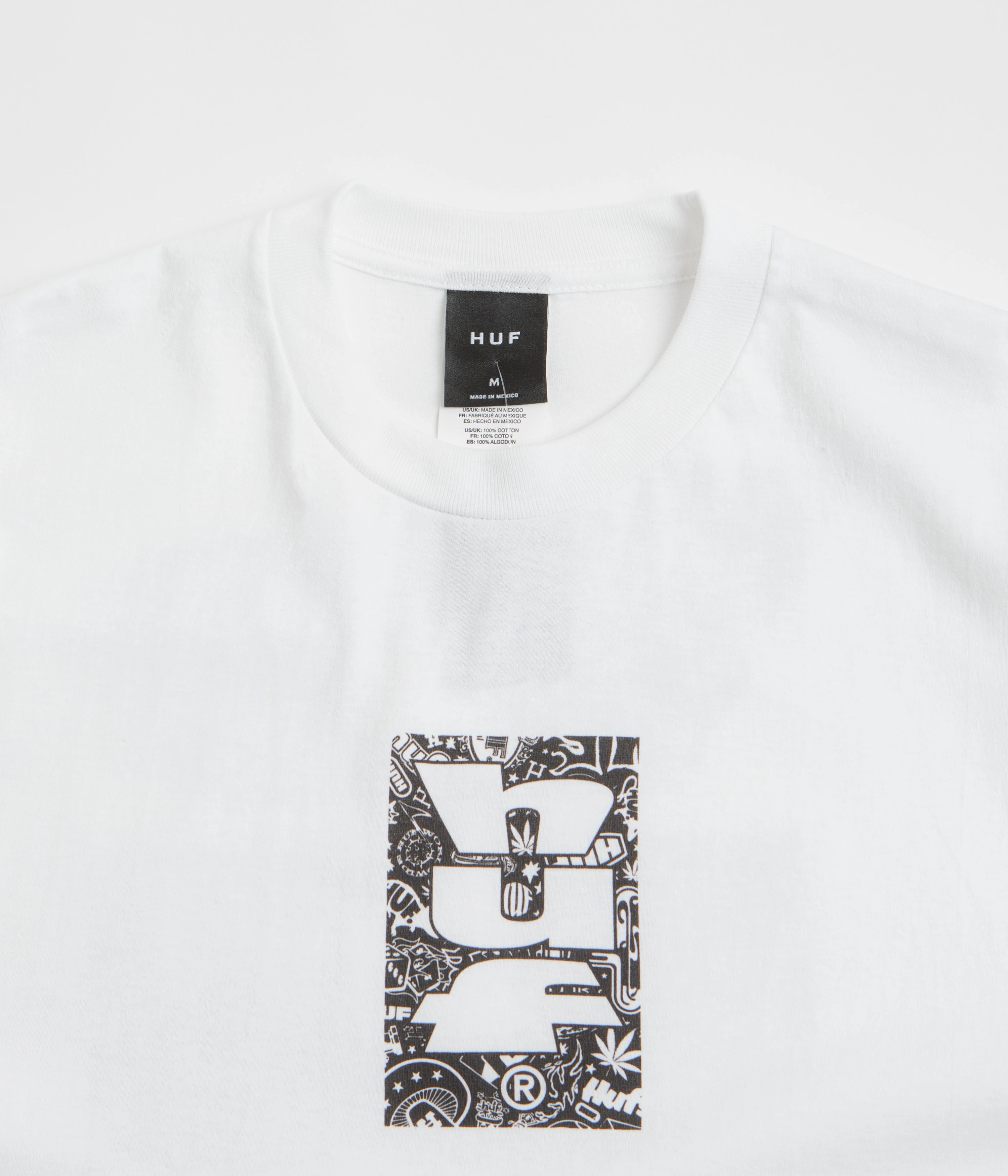 Stylish Casual outdoor concert HUF Metablast T-Shirt - White