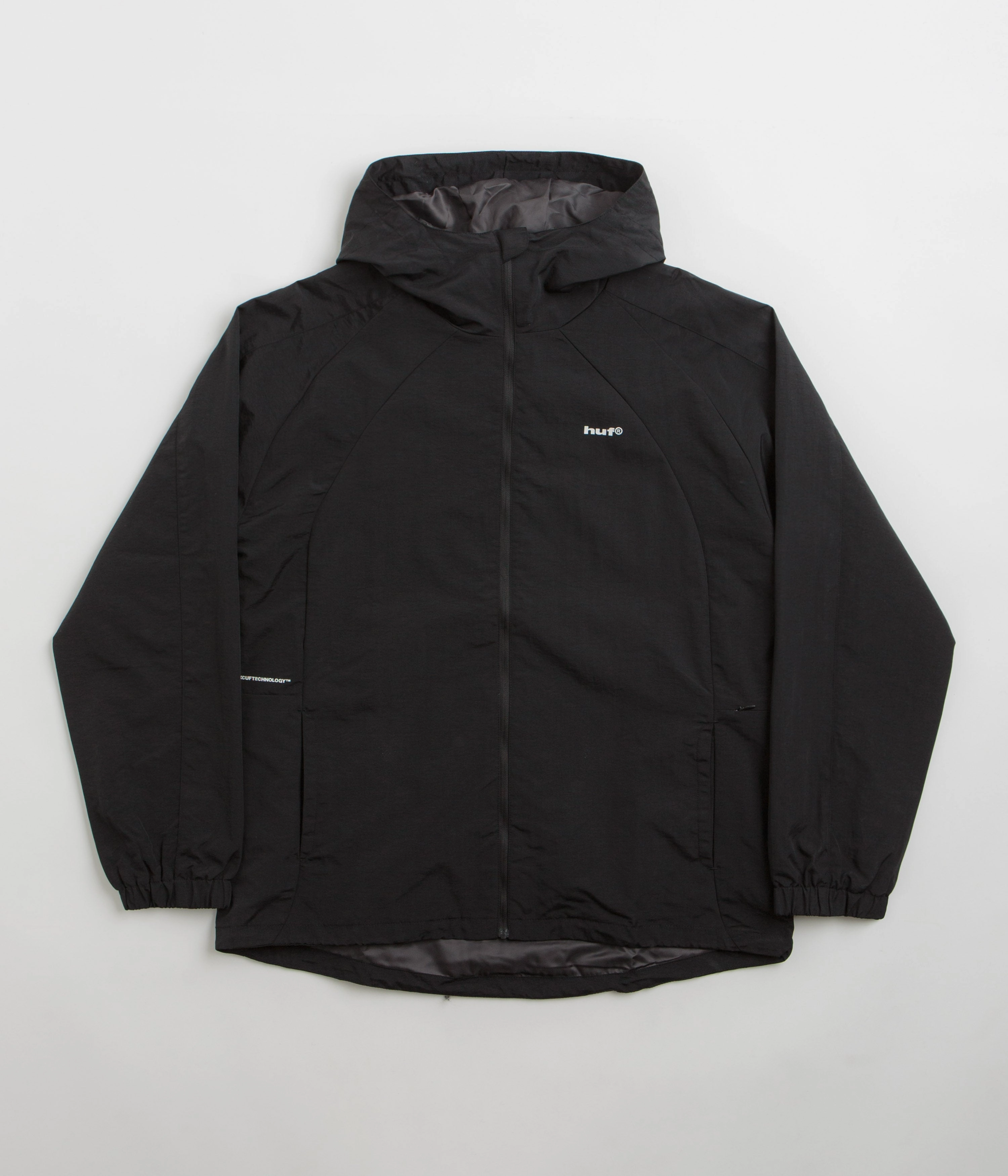 HUF Set Shell Jacket - Blackout suitable for summer sports ReflectiveDetailing