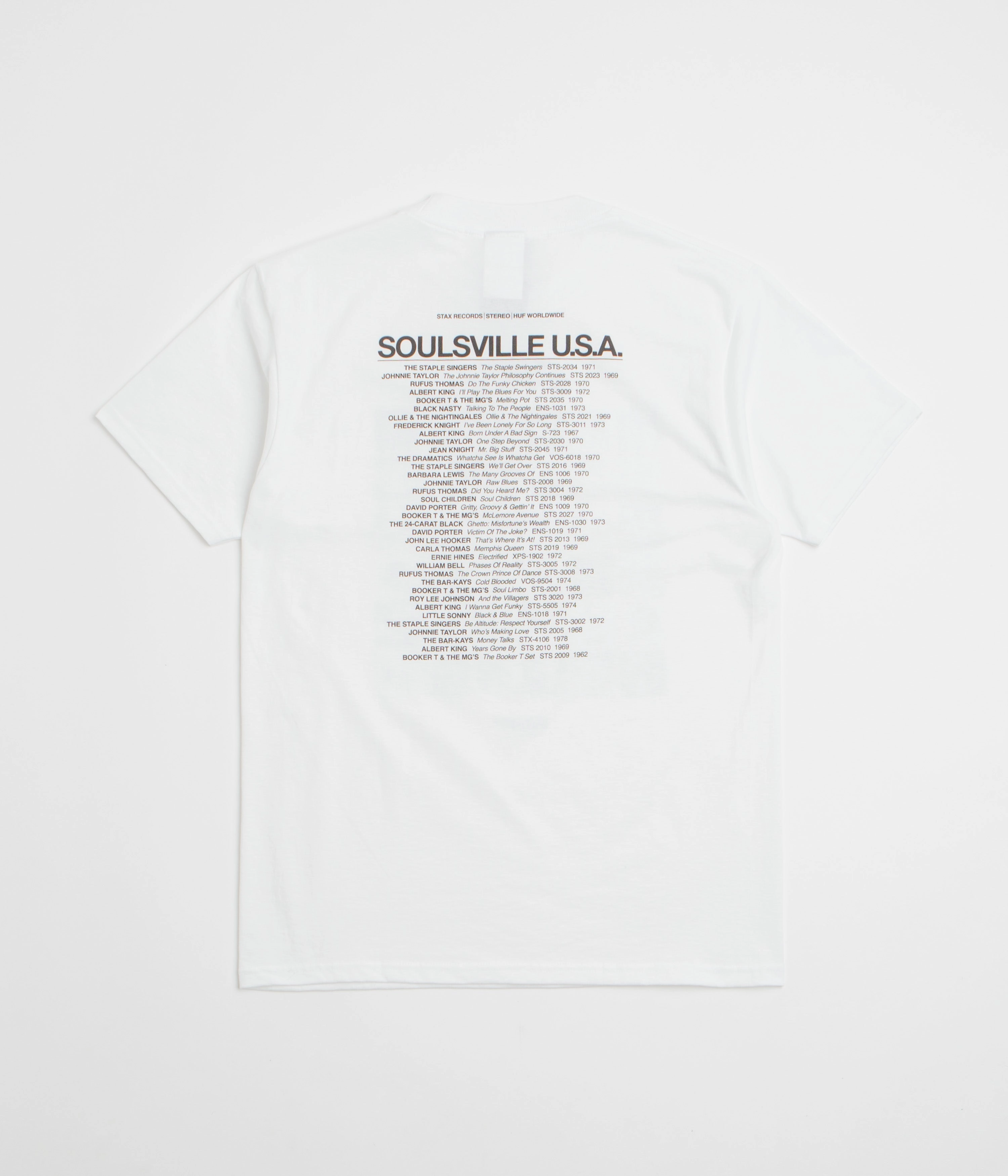 HUF Soulsville USA T-Shirt - White Eco Conscious Production
