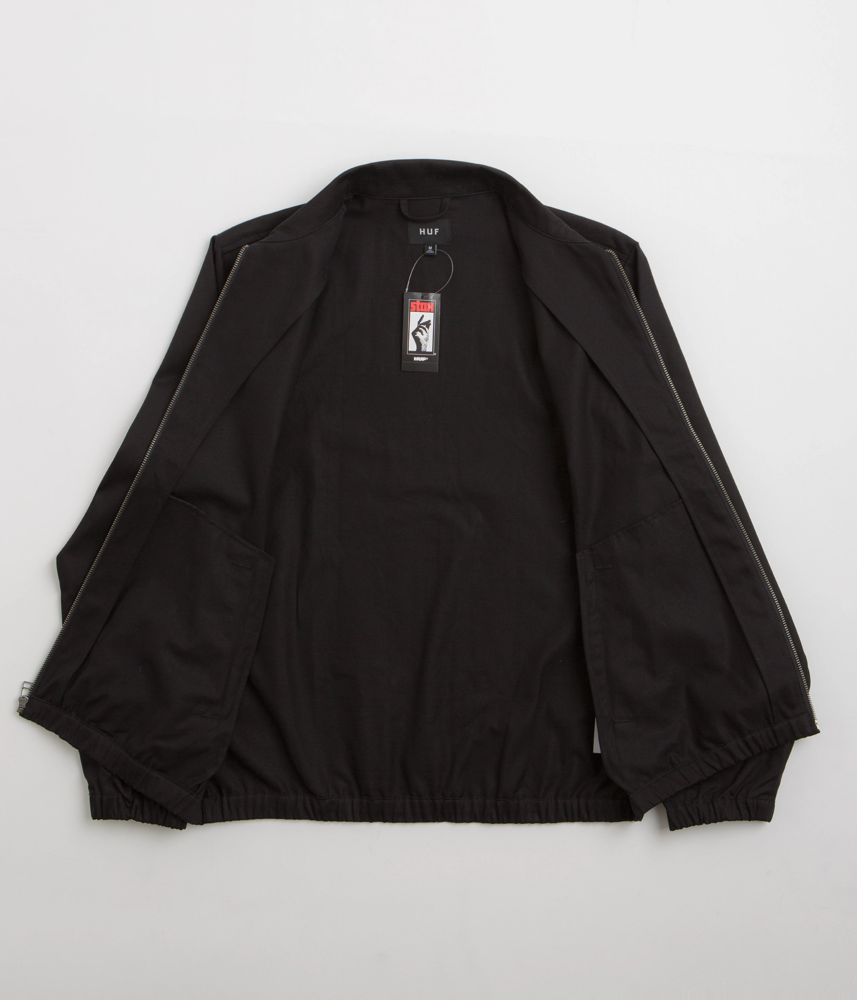 HUF Stax Jacket - Black Minimal Warmth Durable Seams